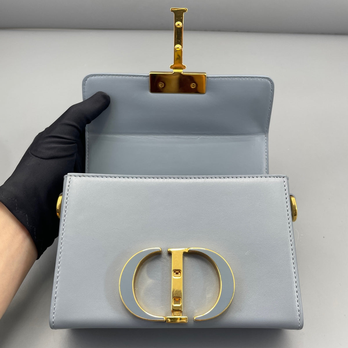 Dior - Montaigne Mini - Leather - Blue - (mini)