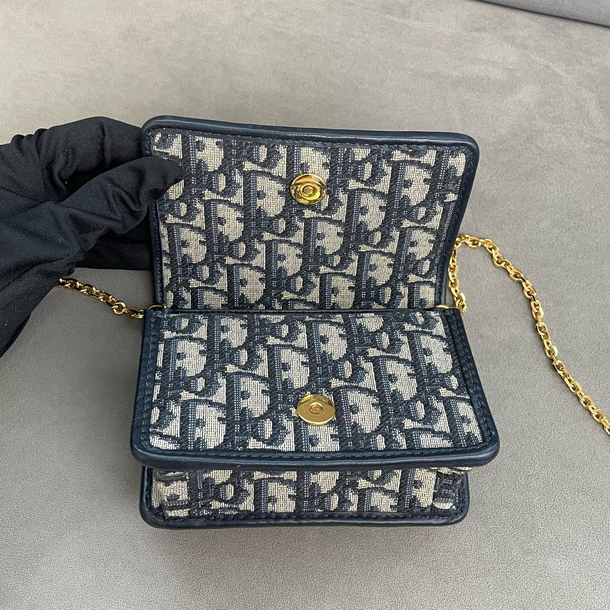 Dior - Montaigne Nano - Cloth - Navy - (mini)