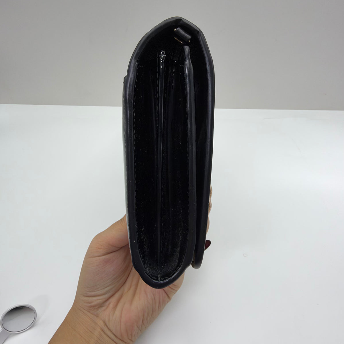 Dior - Montaigne WOC - Patent leather - Black