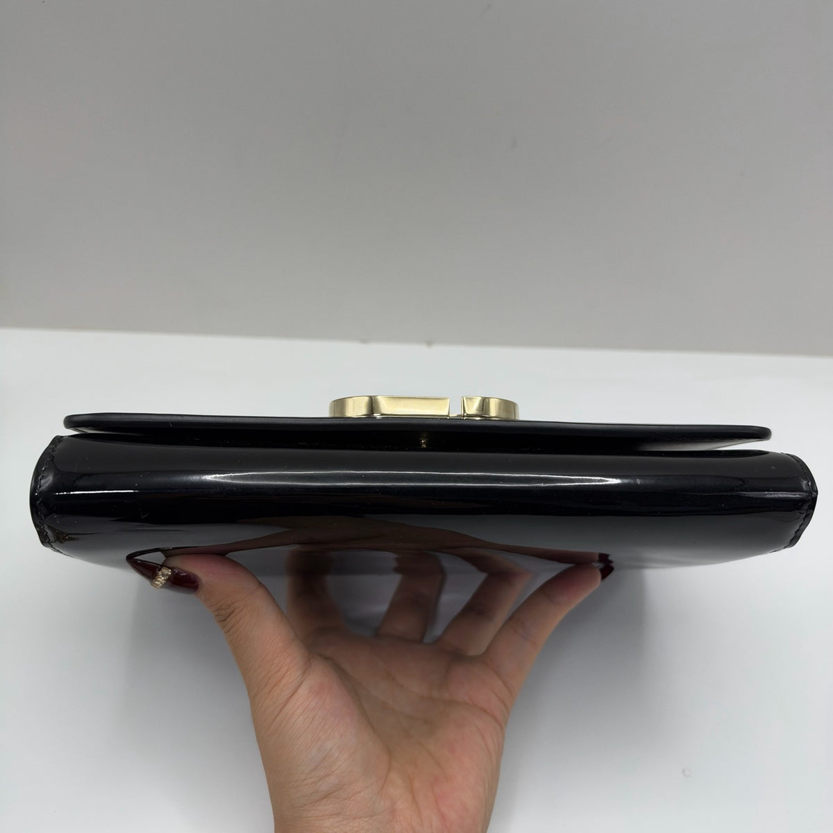 Dior - Montaigne WOC - Patent leather - Black
