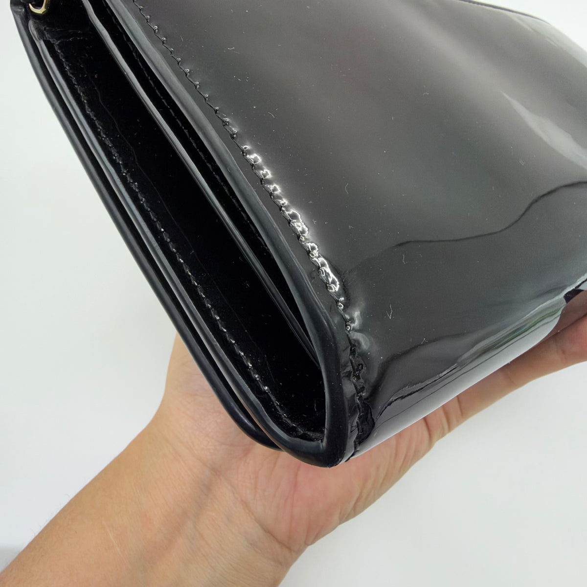 Dior - Montaigne WOC - Patent leather - Black