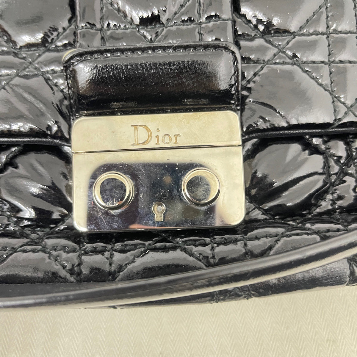 Dior - New Lock - Patent leather - Black