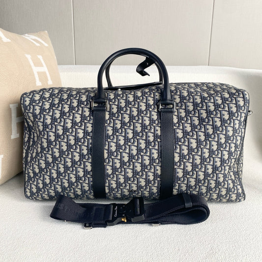 Dior - Oblique 50 Duffle Bag - Cloth - Multicolour - (large)