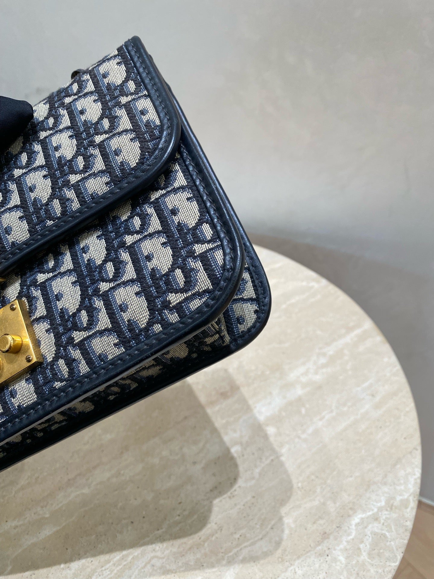 Dior - Oblique Addict Mailbox Bag - Cloth - Brown - (small)