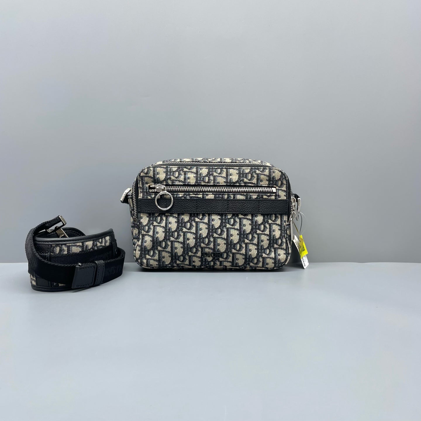 Dior - Oblique Camera Bag - Oblique canvas and leather - Blue - (mini)