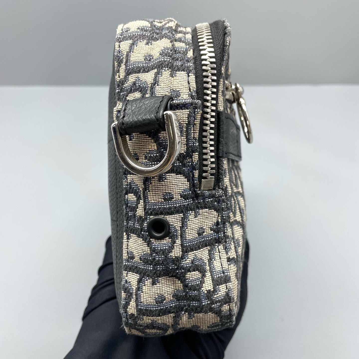 Dior - Oblique Camera Bag - Oblique canvas and leather - Blue - (mini)