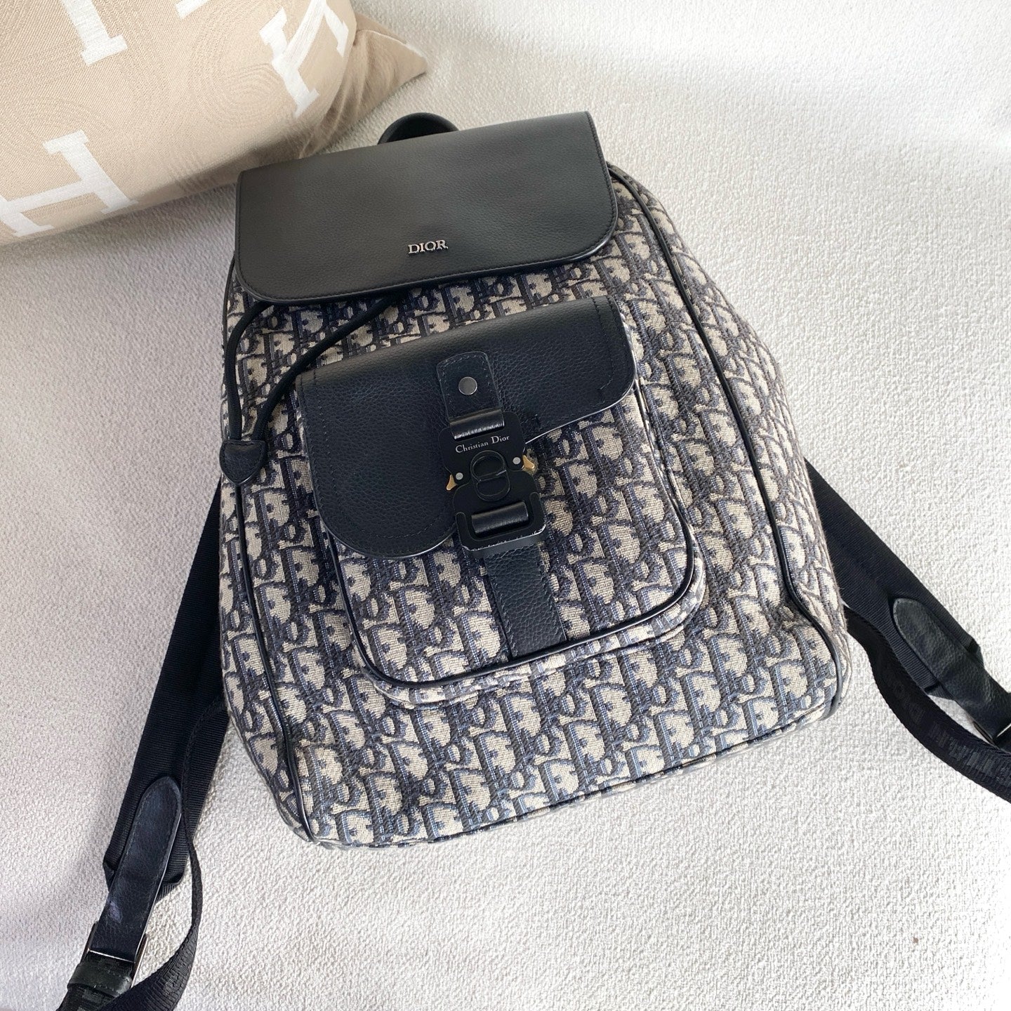 Dior - Oblique Canvas Backpack - Cloth - Multicolour - (medium)