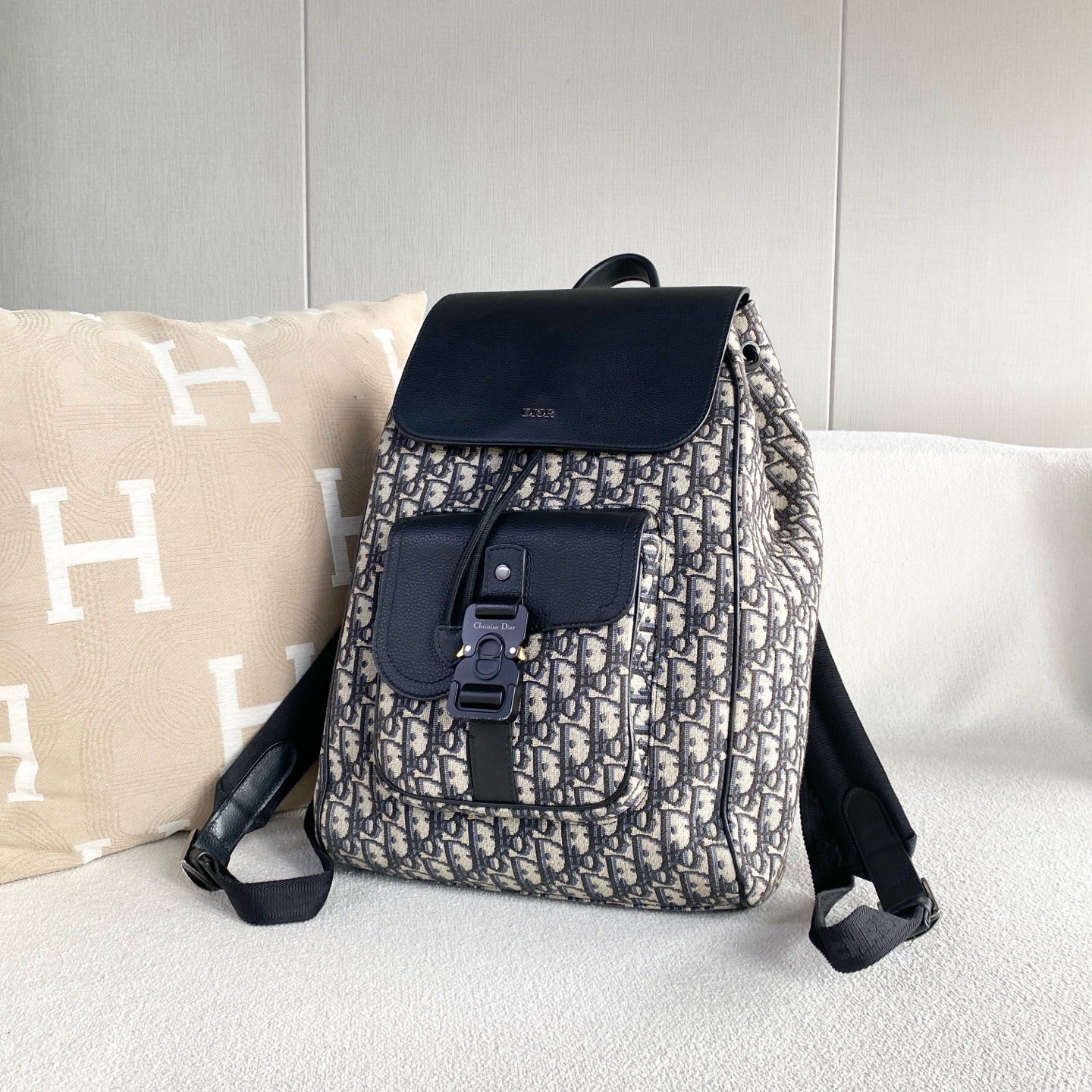 Dior - Oblique Canvas Backpack - Cloth - Multicolour - (medium)