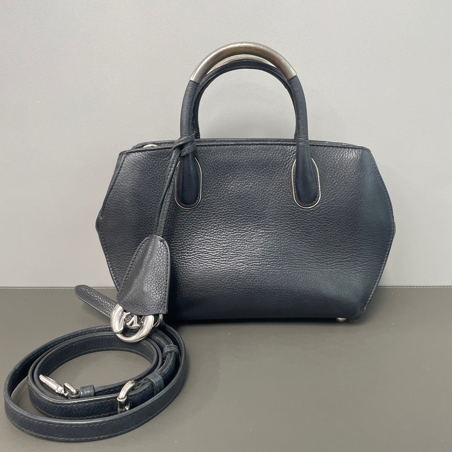 Dior - Open Bar - Leather - Black - (Small)