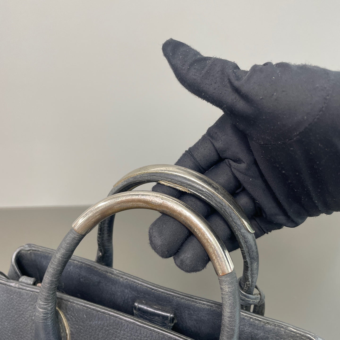 Dior - Open Bar - Leather - Black - (Small)