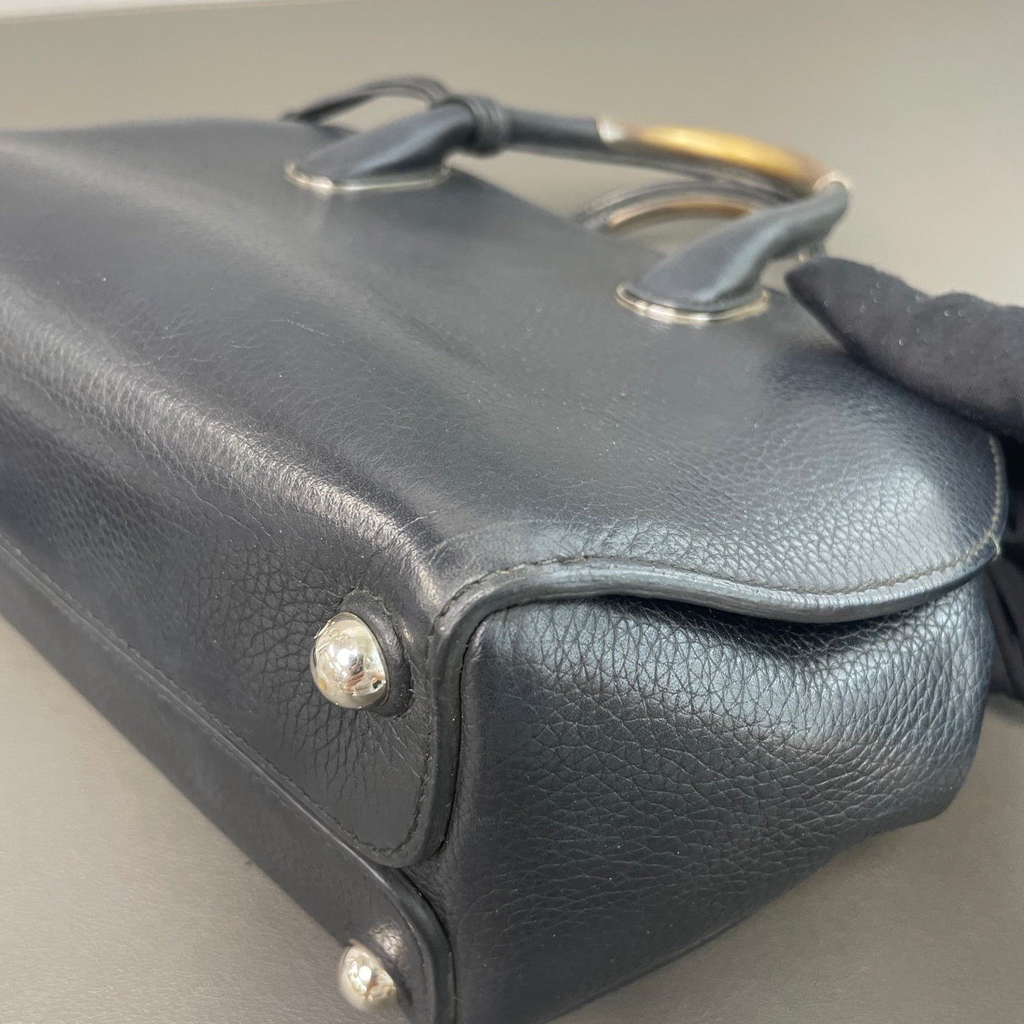Dior - Open Bar - Leather - Black - (Small)