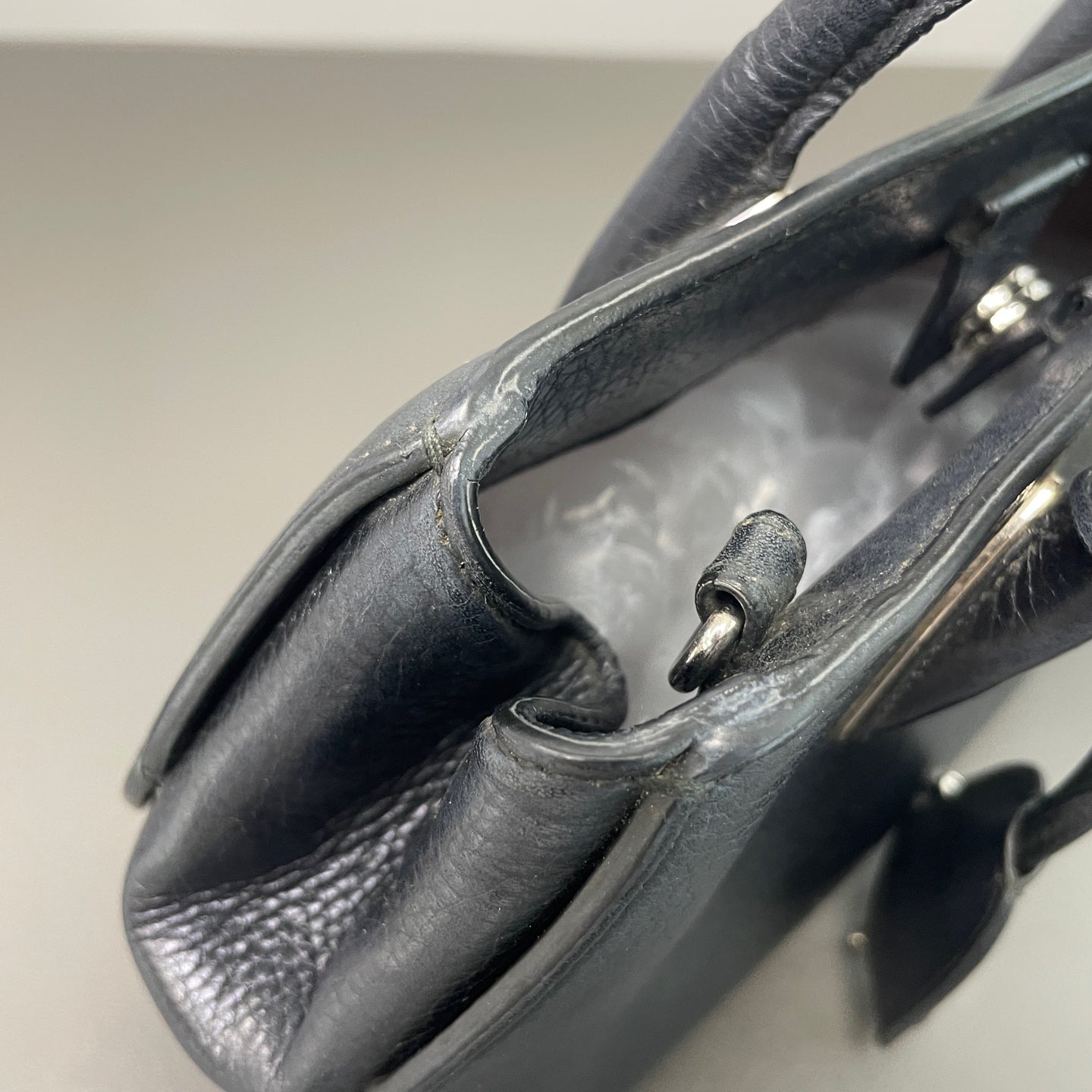 Dior - Open Bar - Leather - Black - (Small)