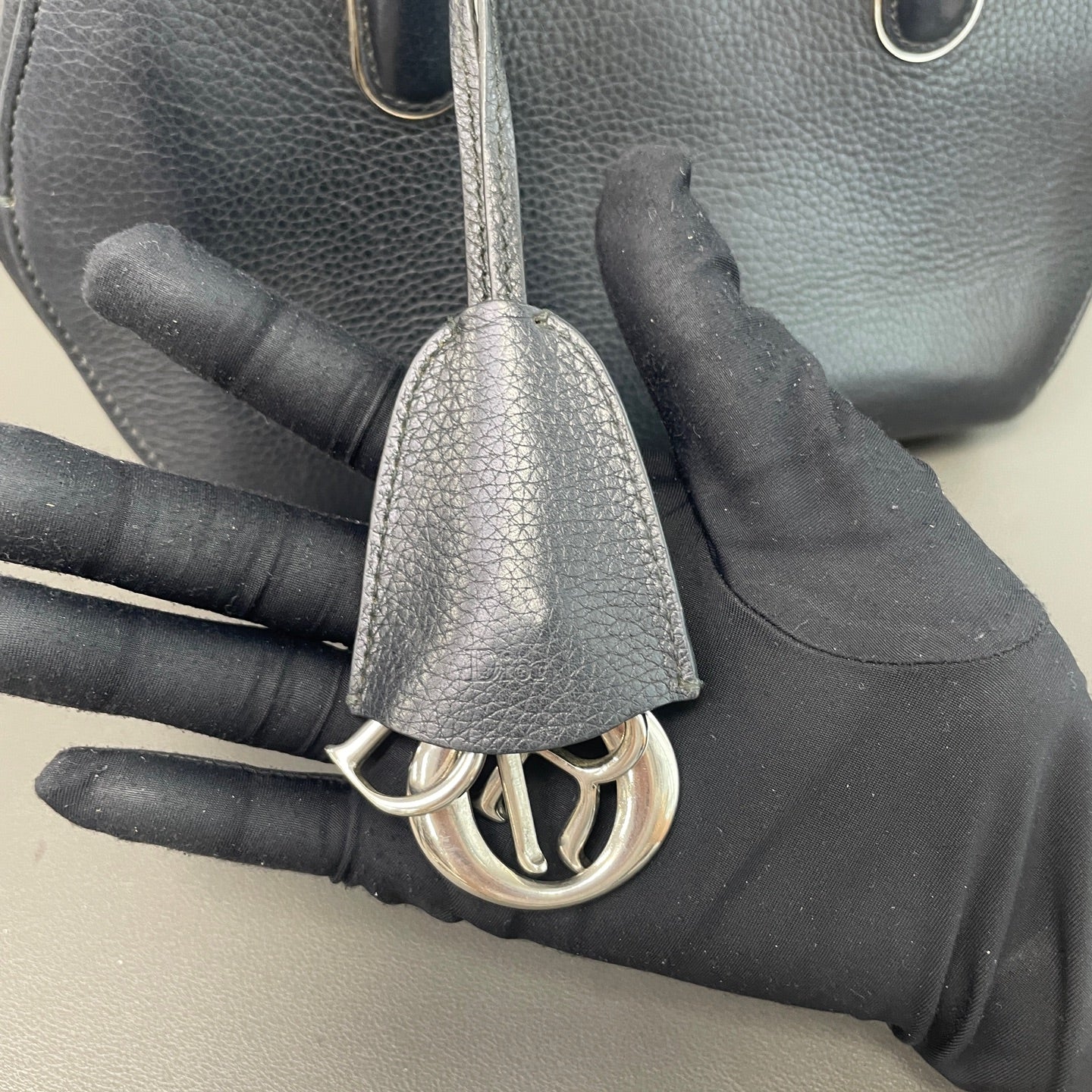 Dior - Open Bar - Leather - Black - (Small)