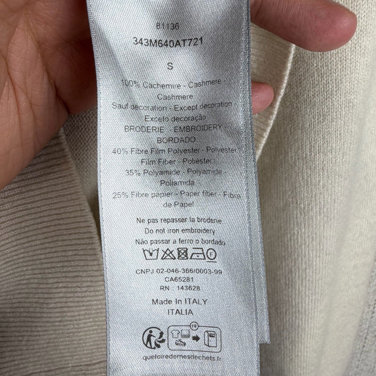 Dior - Other - Cashmere - Beige - (S)