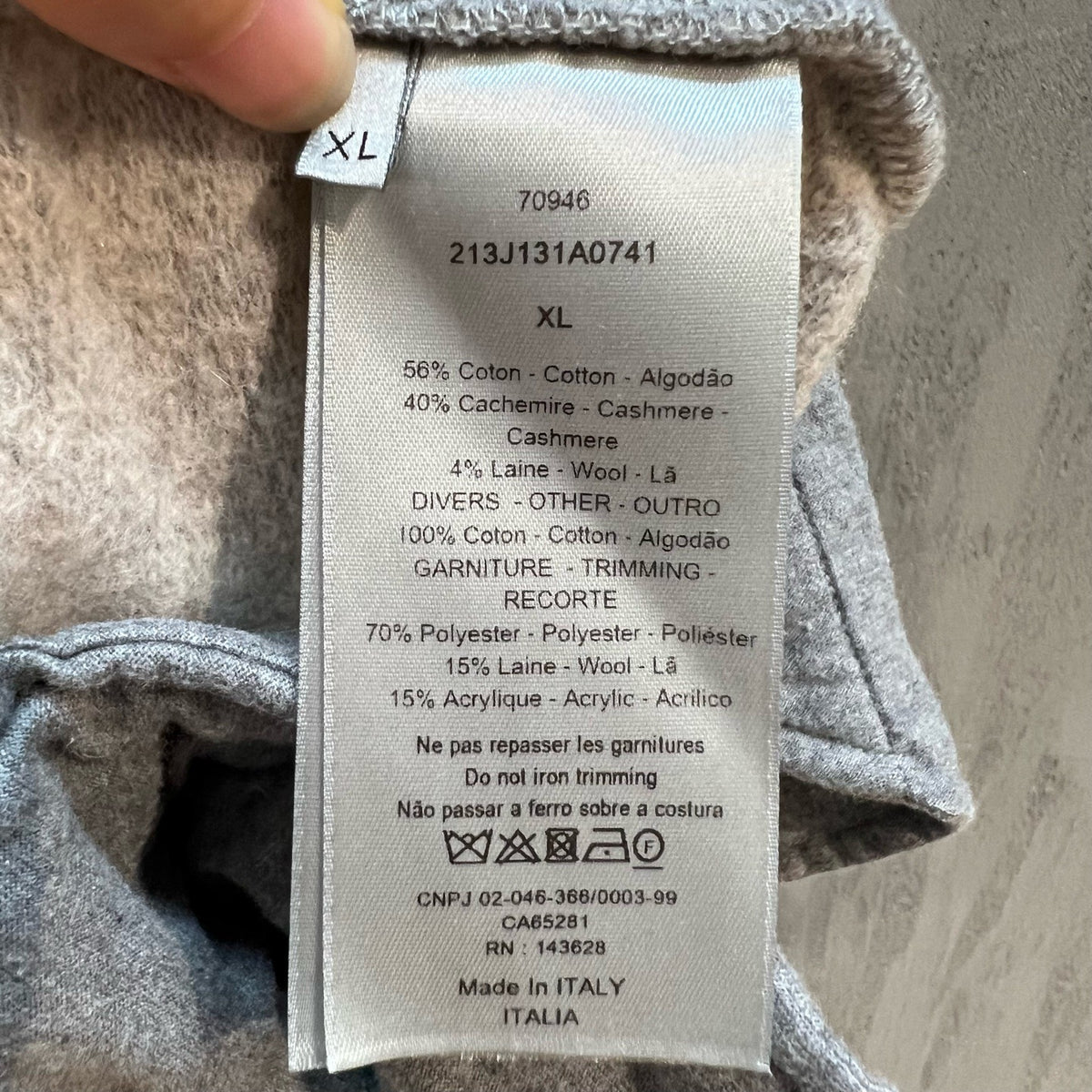 Dior - Other - Cashmere - Grey - (XL)