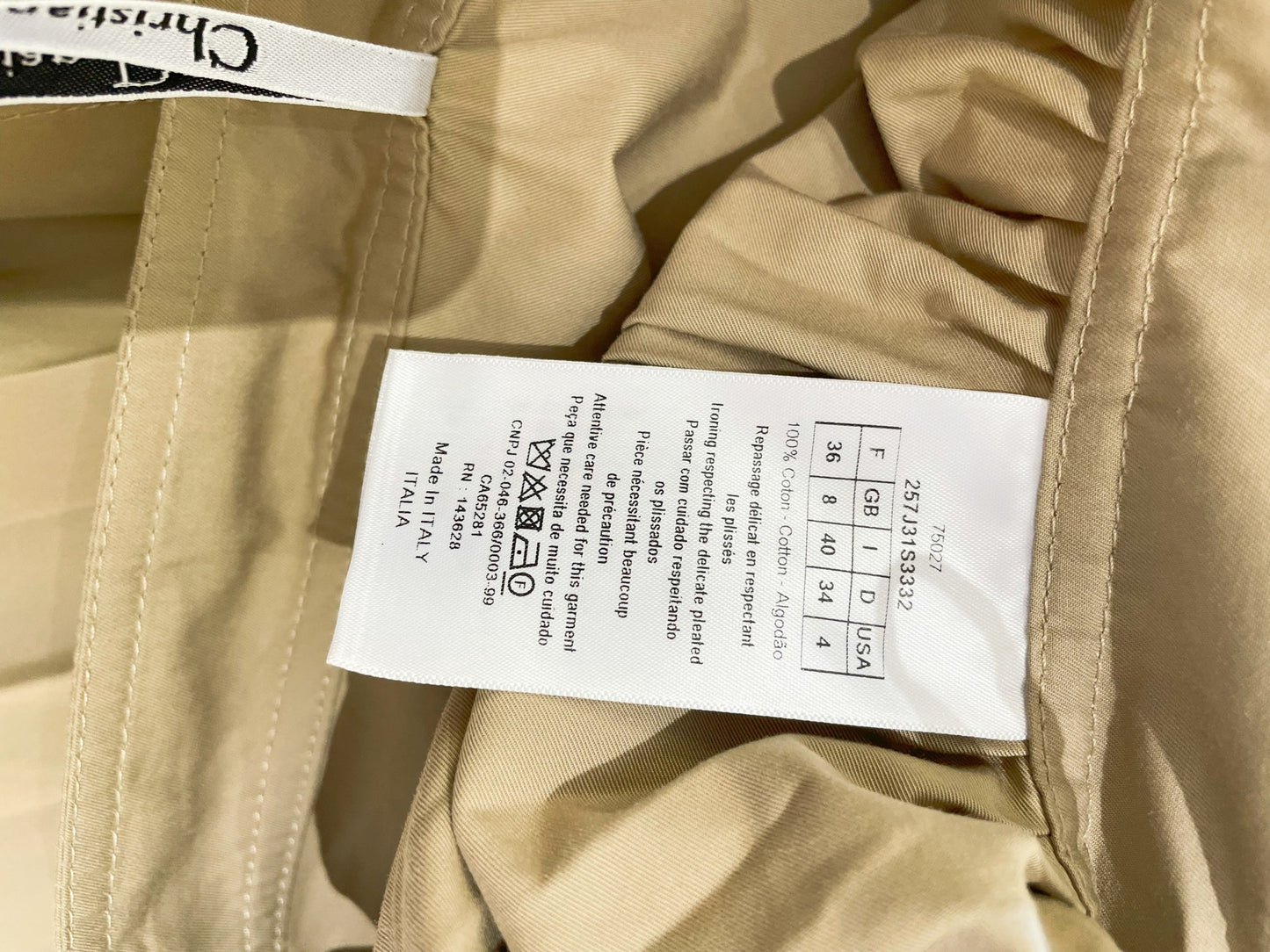 Dior - Other - Cotton - Beige - (36)
