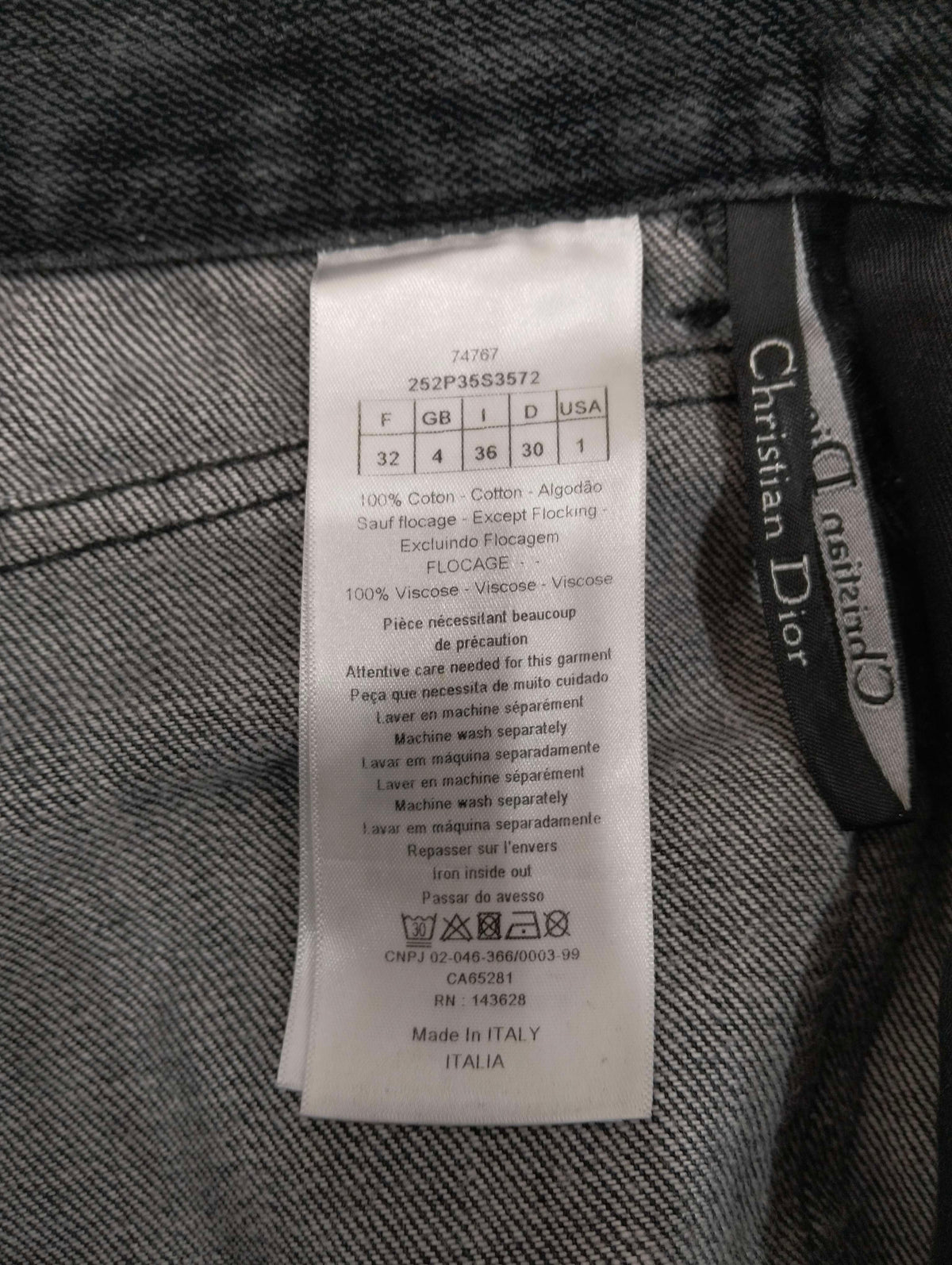 Dior - Other - Denim - Jeans - Black - (32)