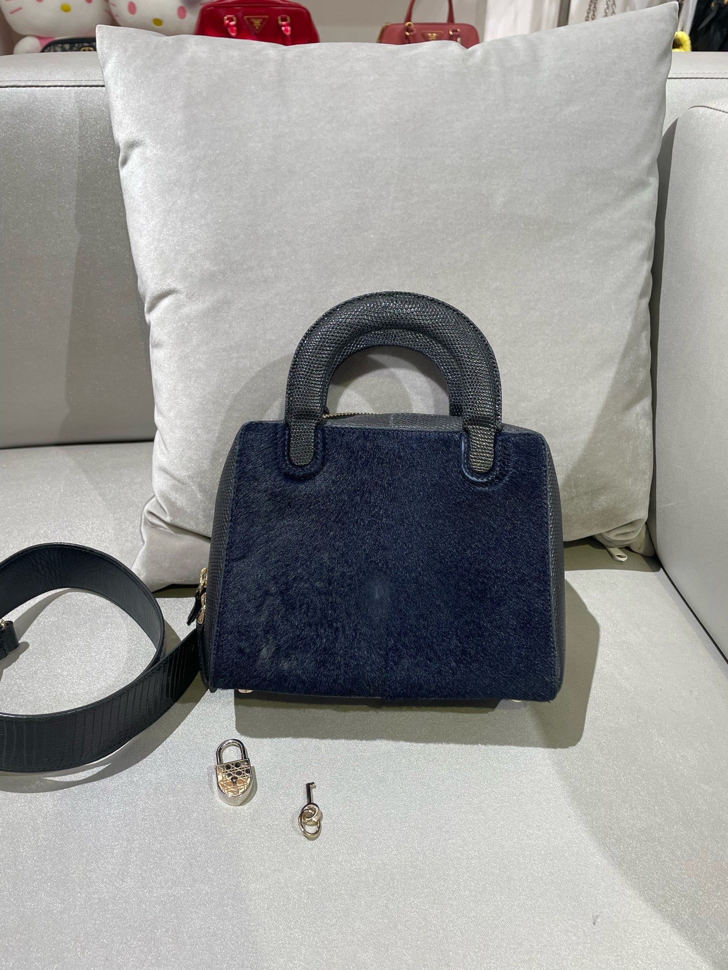 Dior - Other - Exotic leathers - Lizard - Navy - (mini)