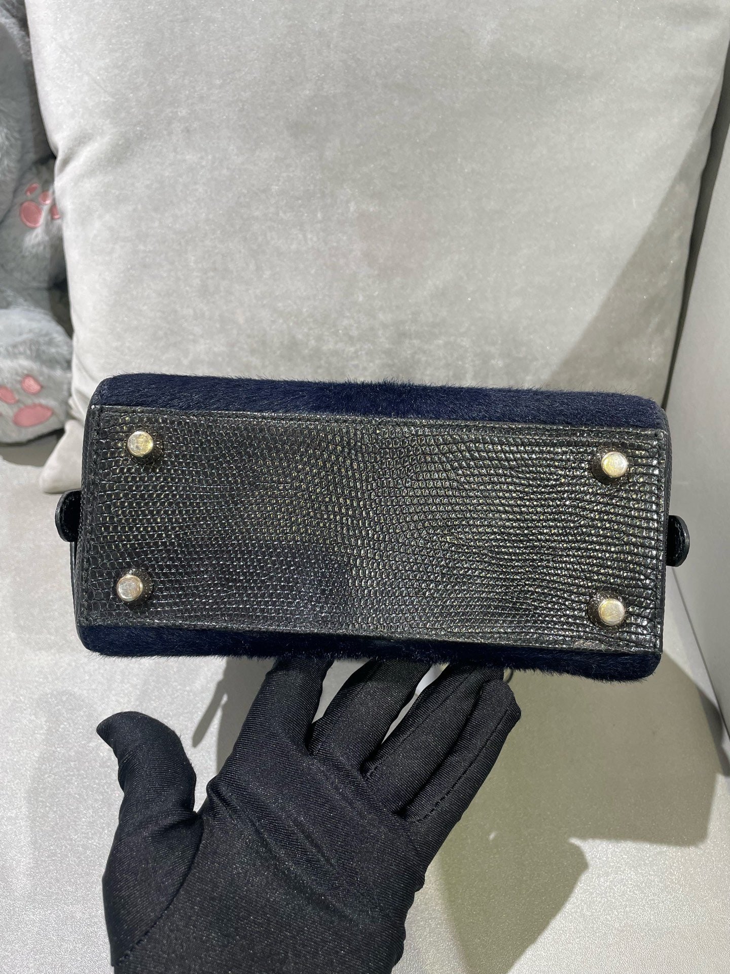 Dior - Other - Exotic leathers - Lizard - Navy - (mini)