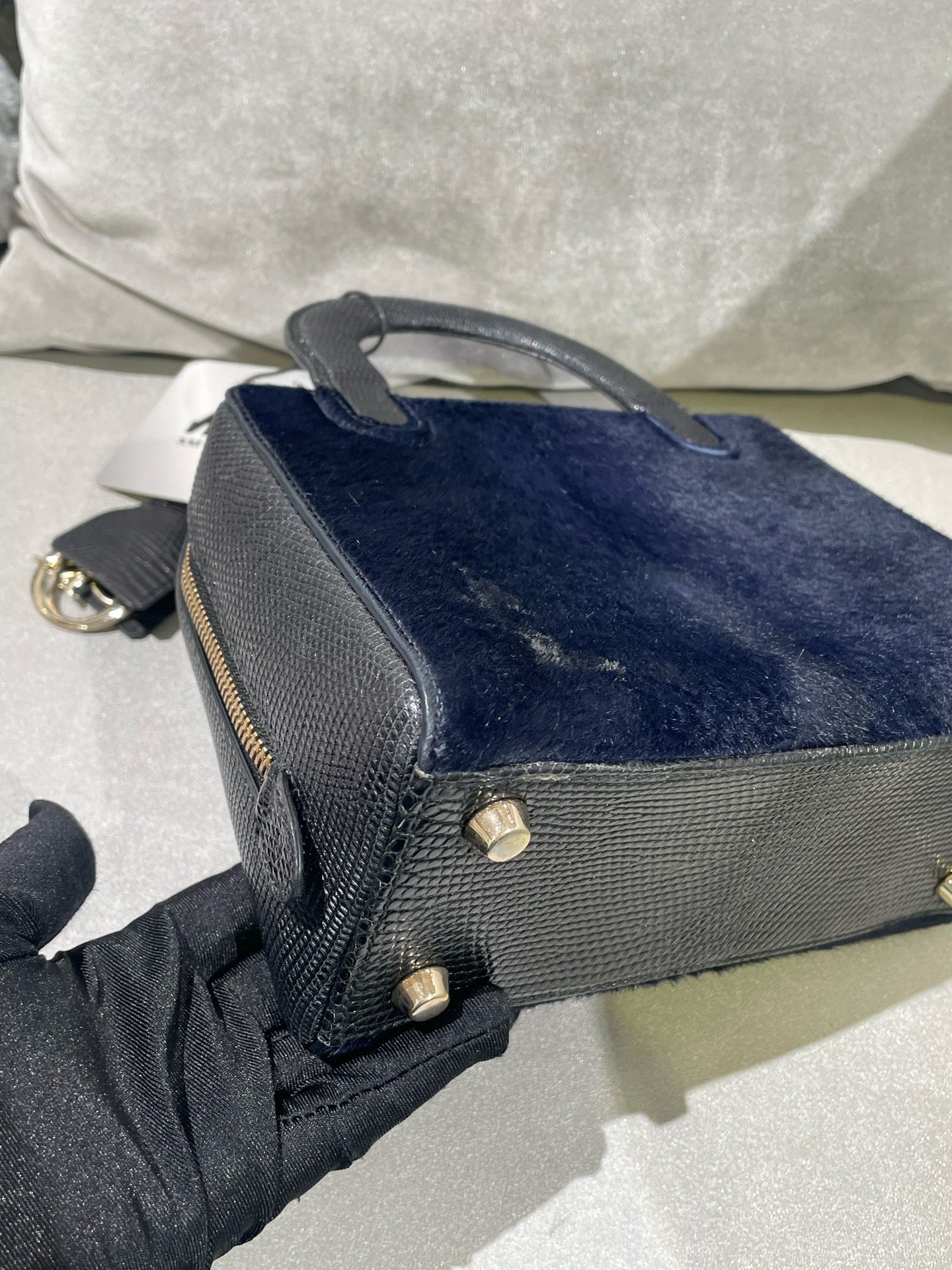 Dior - Other - Exotic leathers - Lizard - Navy - (mini)