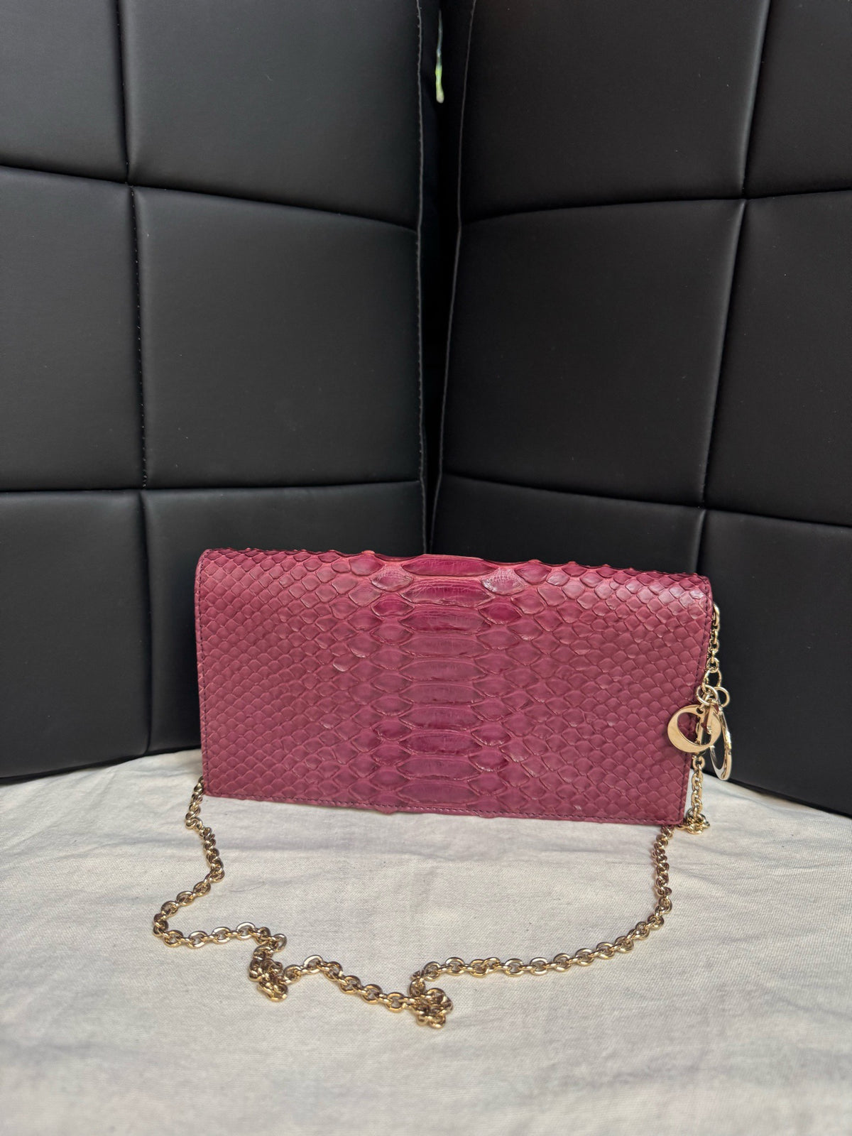 Dior - Other - Exotic leathers - Python - Burgundy - (mini)