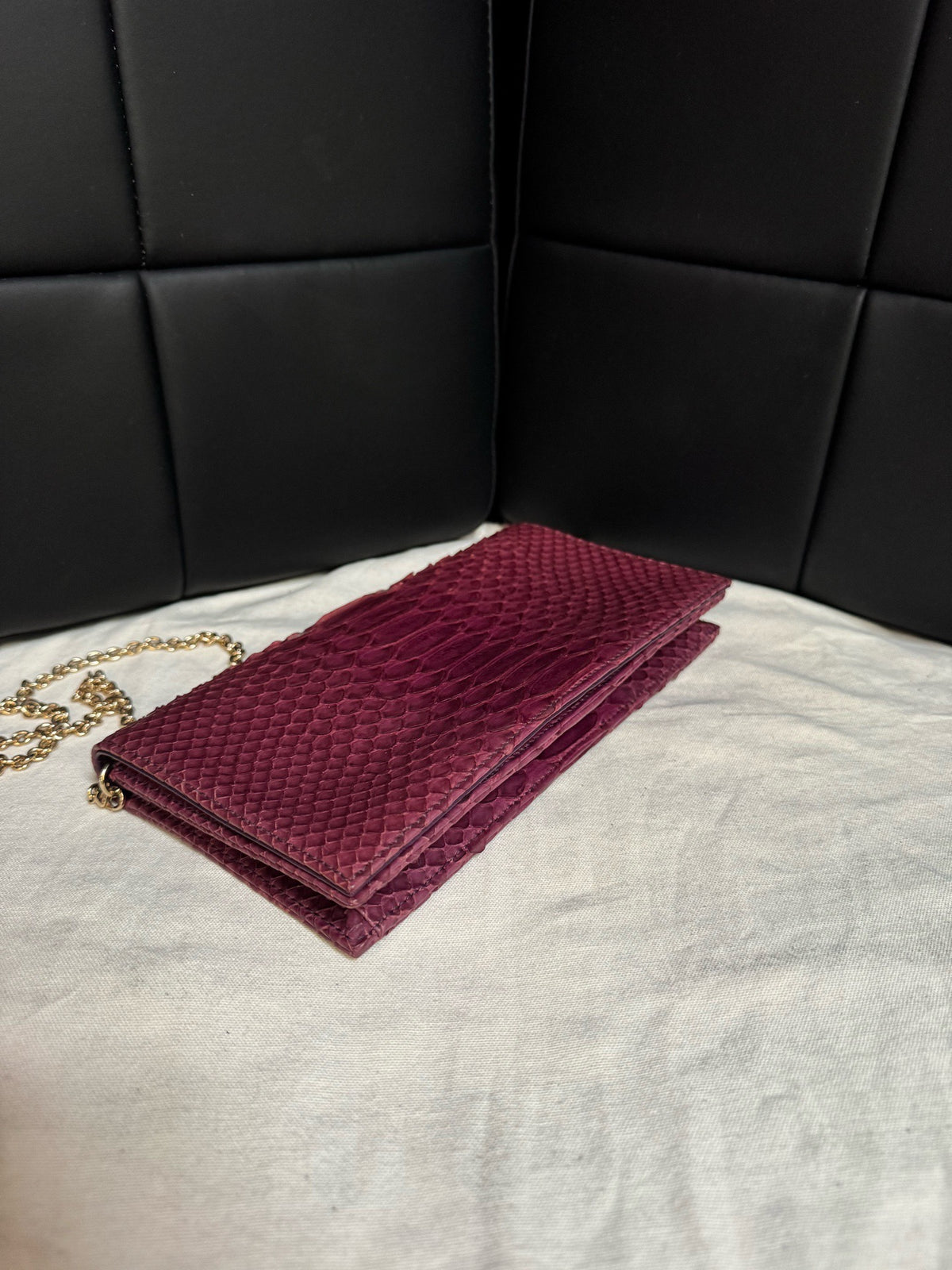 Dior - Other - Exotic leathers - Python - Burgundy - (mini)
