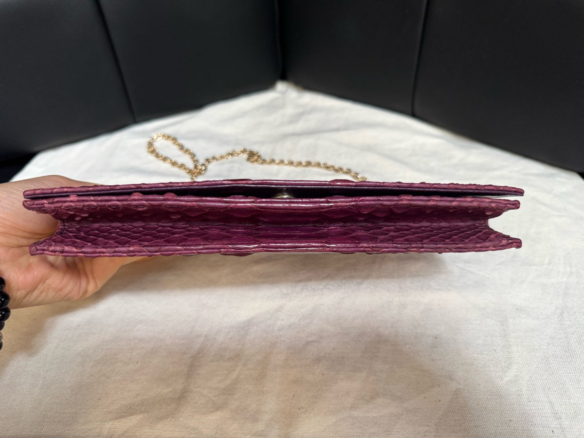 Dior - Other - Exotic leathers - Python - Burgundy - (mini)