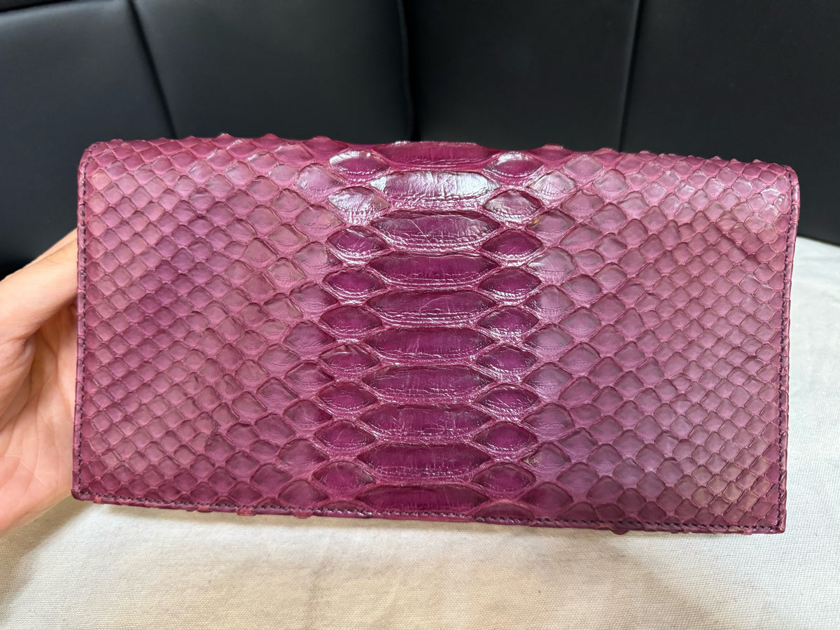 Dior - Other - Exotic leathers - Python - Burgundy - (mini)