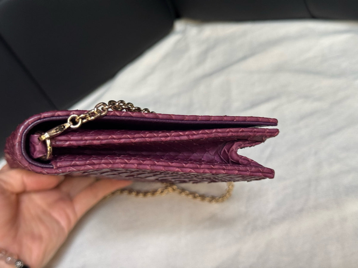 Dior - Other - Exotic leathers - Python - Burgundy - (mini)