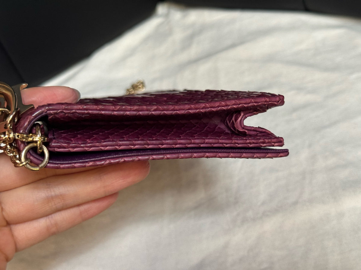 Dior - Other - Exotic leathers - Python - Burgundy - (mini)