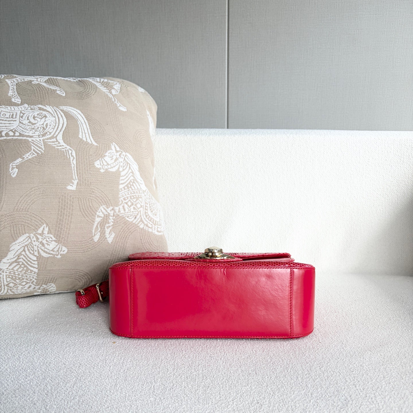 Dior - Other - Exotic leathers - Python - Red - (small)
