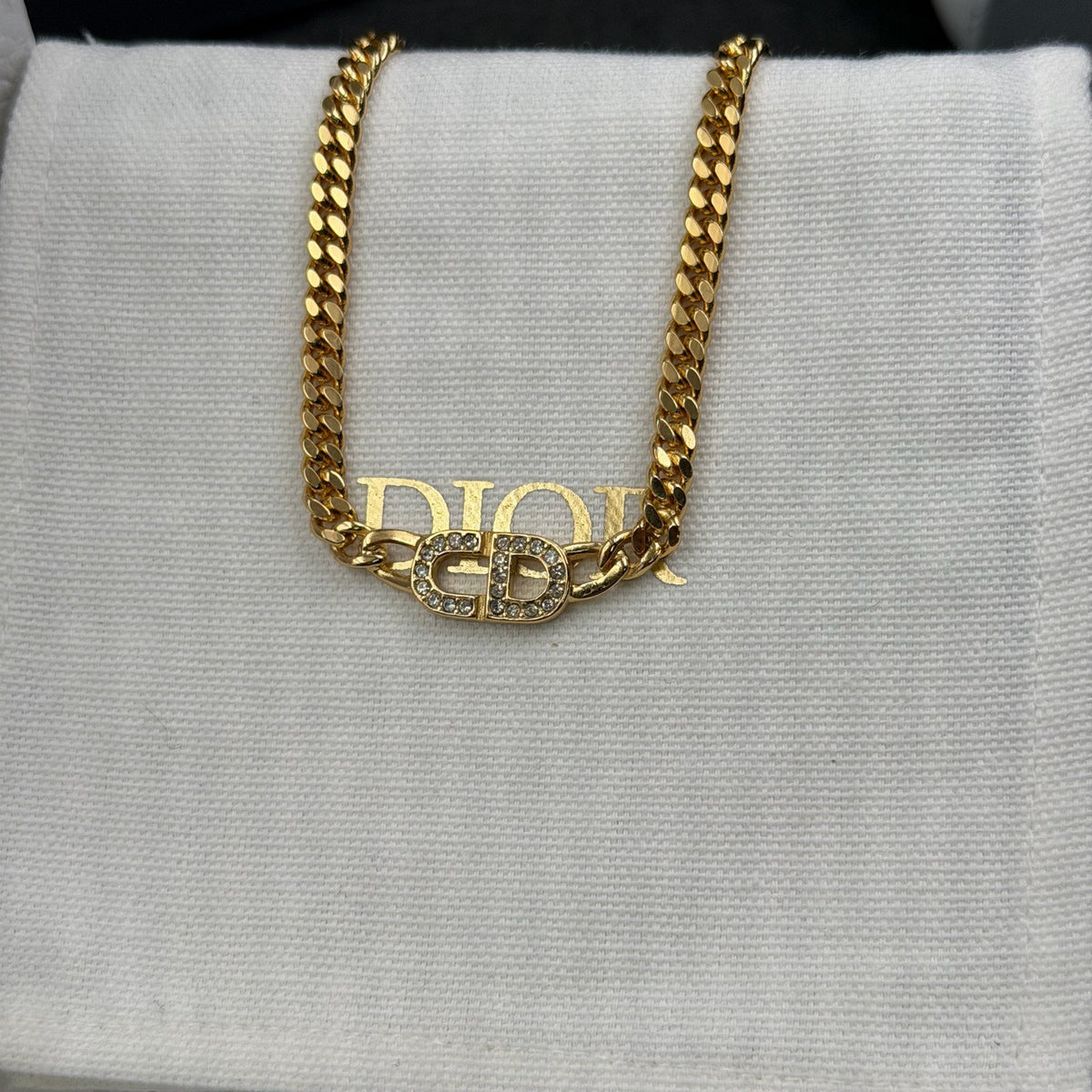 Dior - Other - Gold-tone metal with crystal embellishment. - Gold