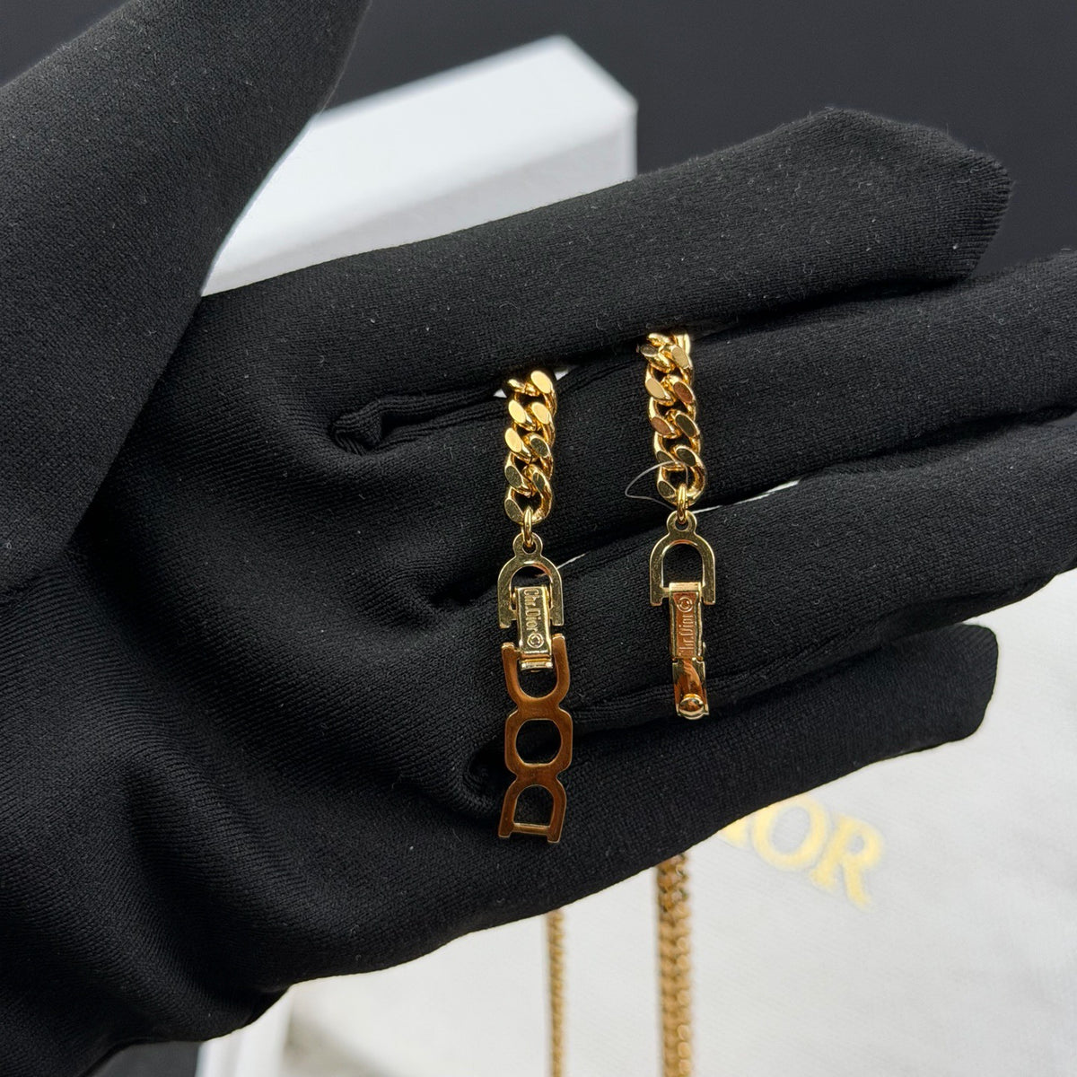 Dior - Other - Gold-tone metal with crystal embellishment. - Gold