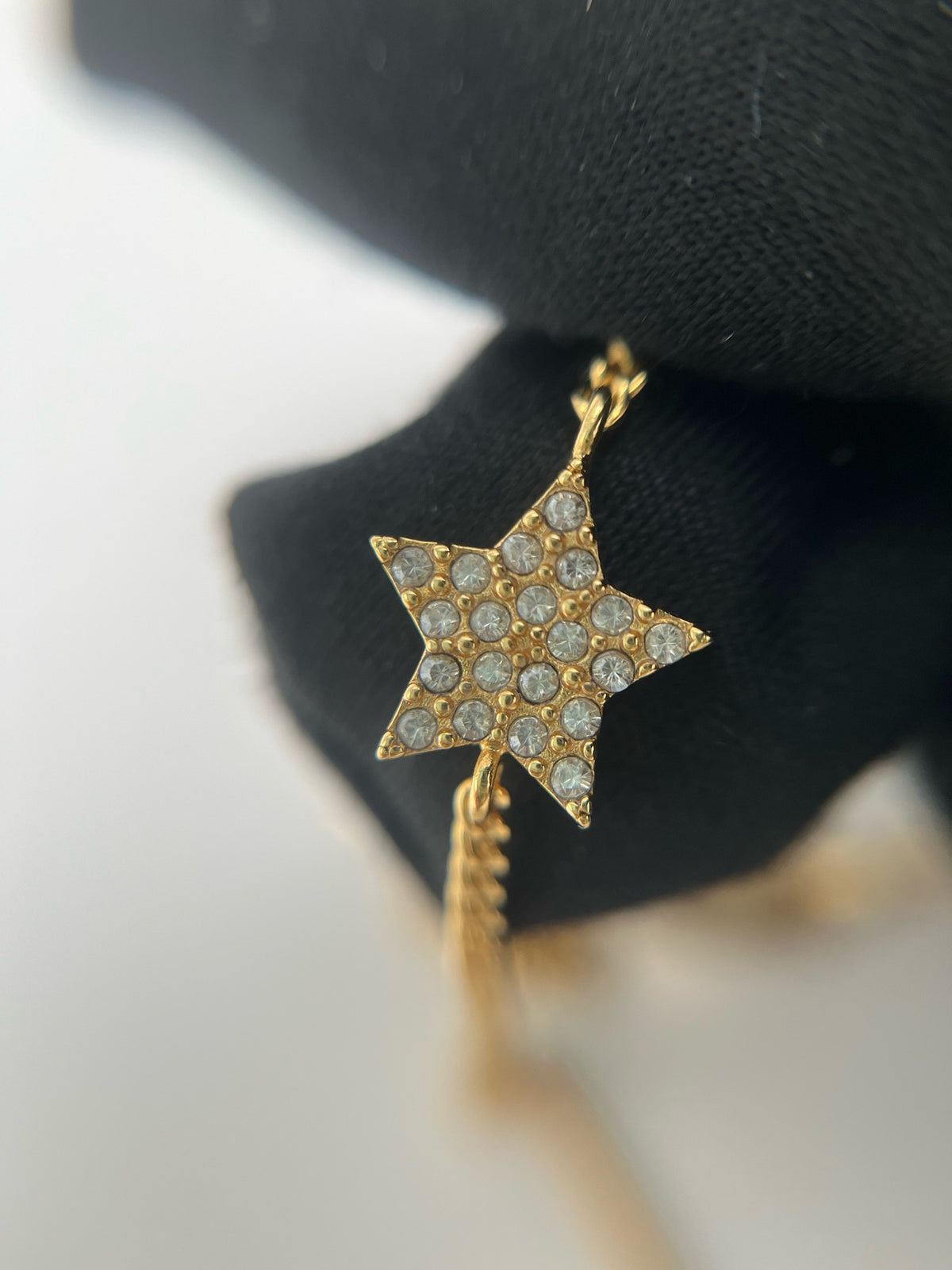 Dior - Other - Gold-tone metal with crystal embellishments; metal composition is unspecified. - Gold - (One size)