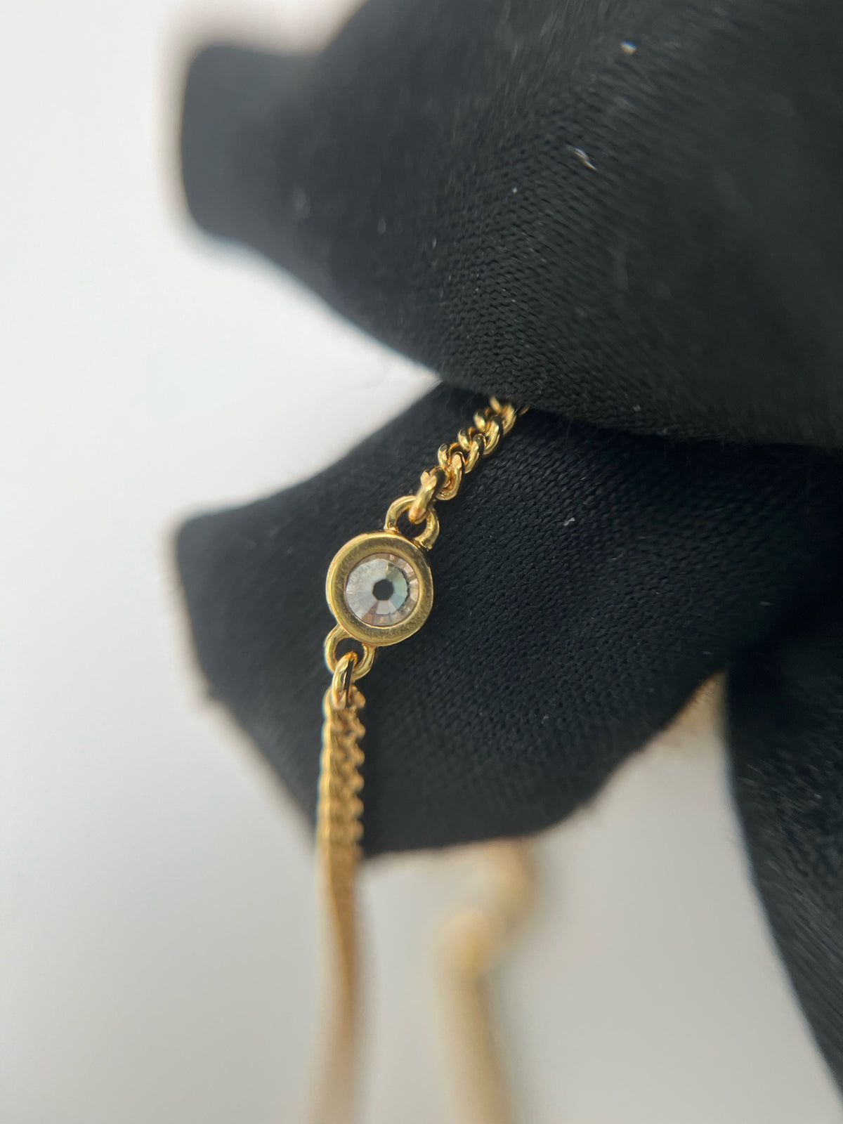 Dior - Other - Gold-tone metal with crystal embellishments; metal composition is unspecified. - Gold - (One size)