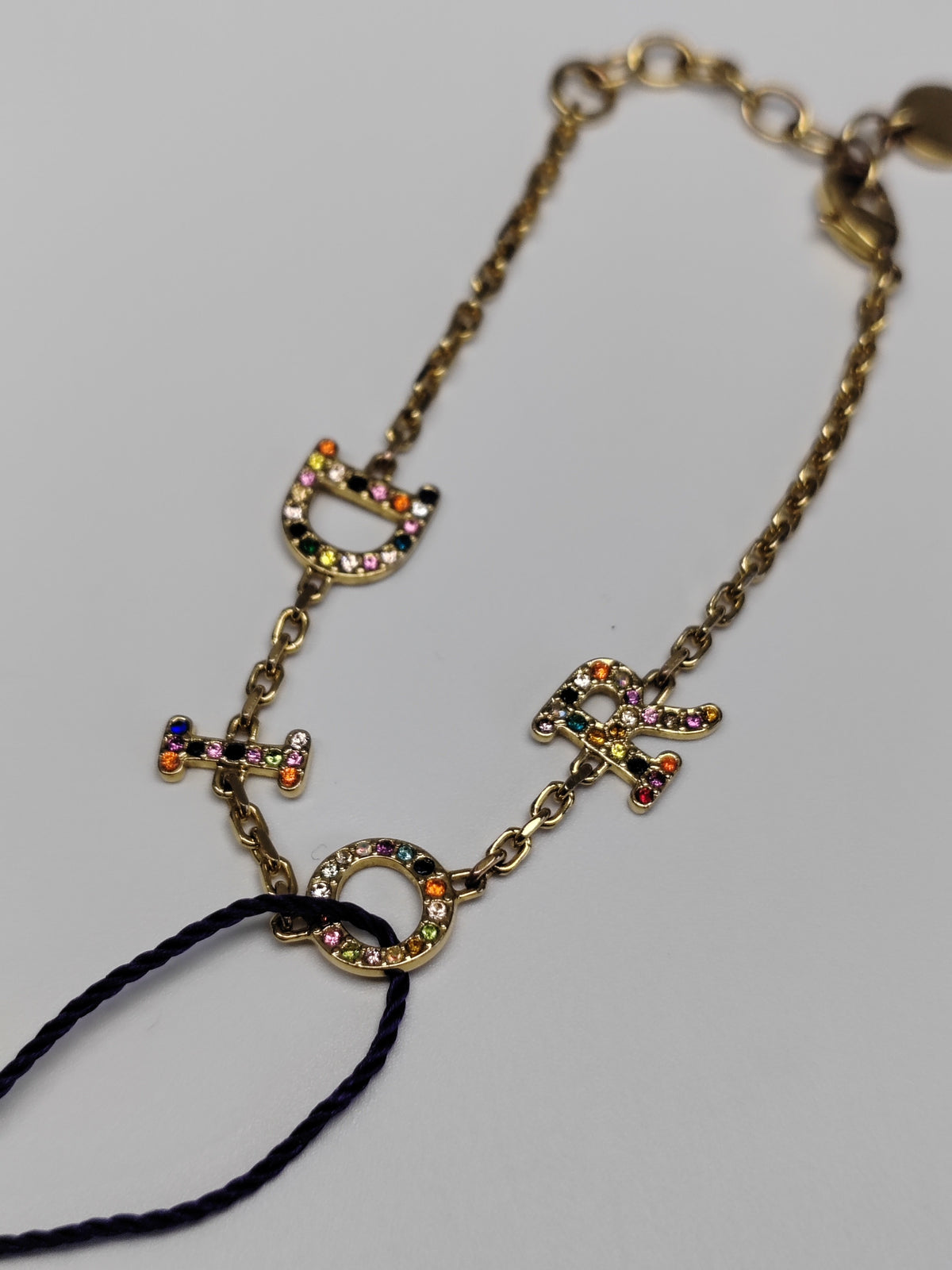 Dior - Other - Gold-tone metal with multicoloured crystal embellishments. - Multicolour