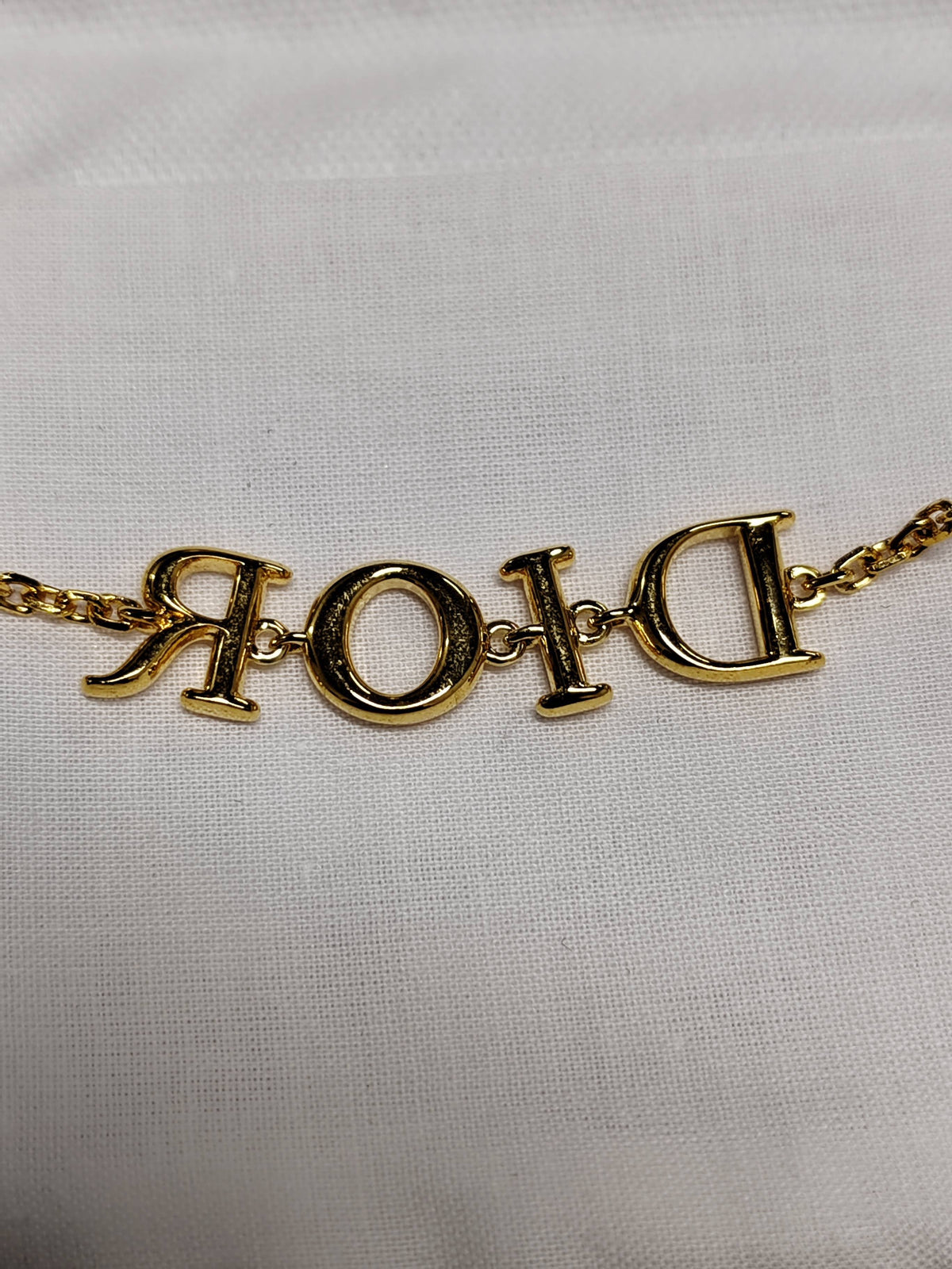 Dior - Other - Gold-tone metal with pearl-effect beads; bead composition unconfirmed. - Gold