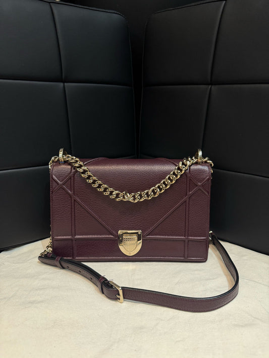 Dior - Other - Leather - Burgundy - (Small)