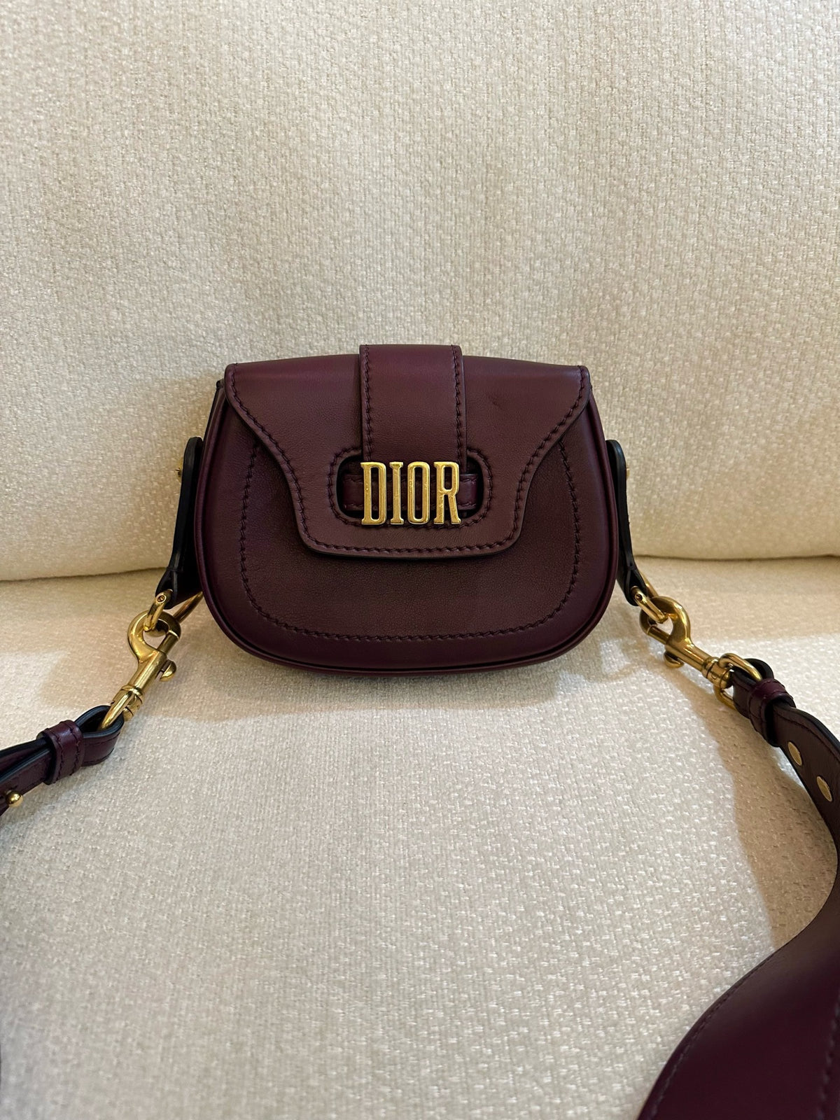 Dior - Other - Leather - Burgundy - (small)