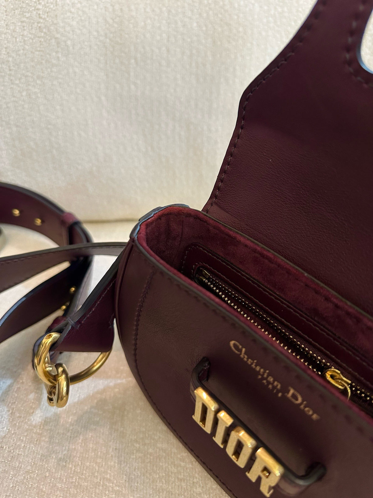 Dior - Other - Leather - Burgundy - (small)