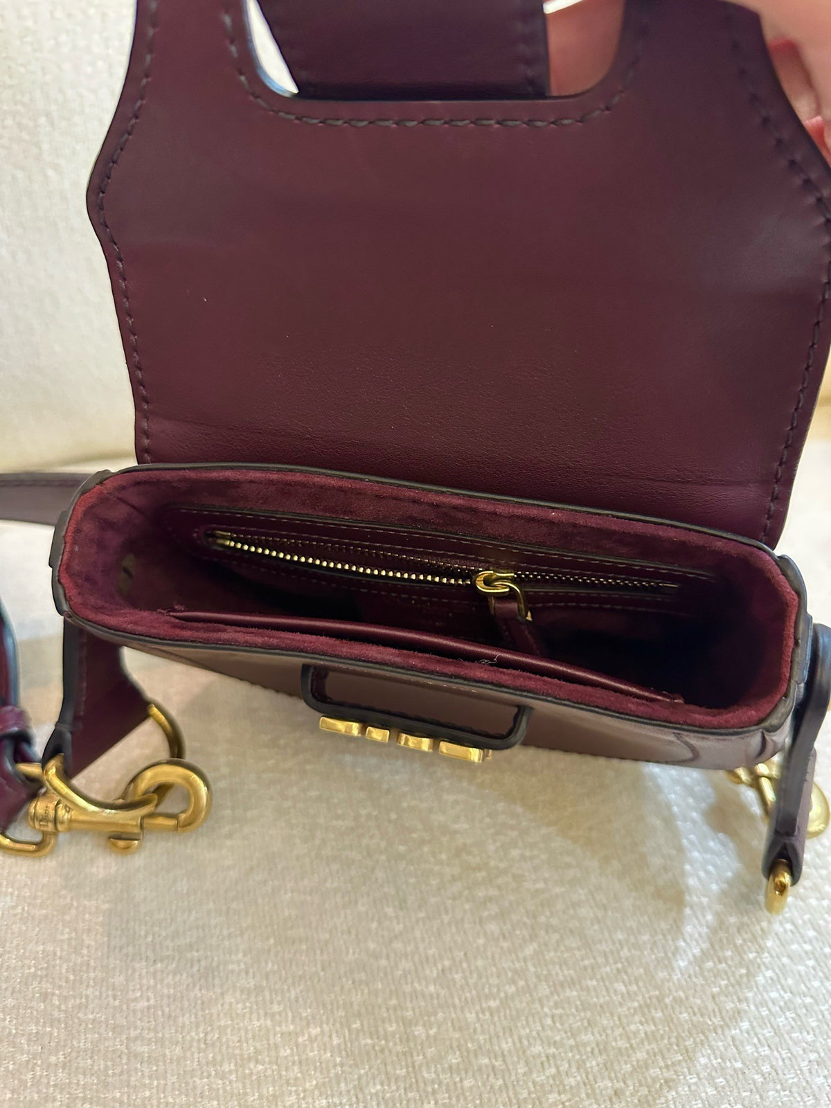 Dior - Other - Leather - Burgundy - (small)