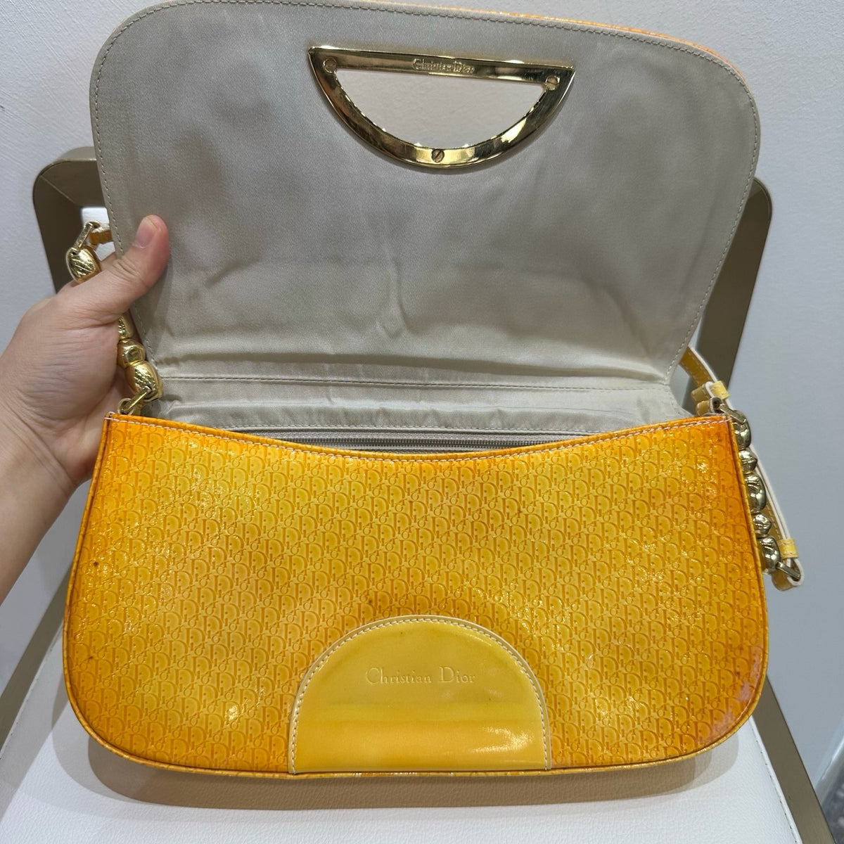 Dior - Other - Patent leather - Yellow - (small)