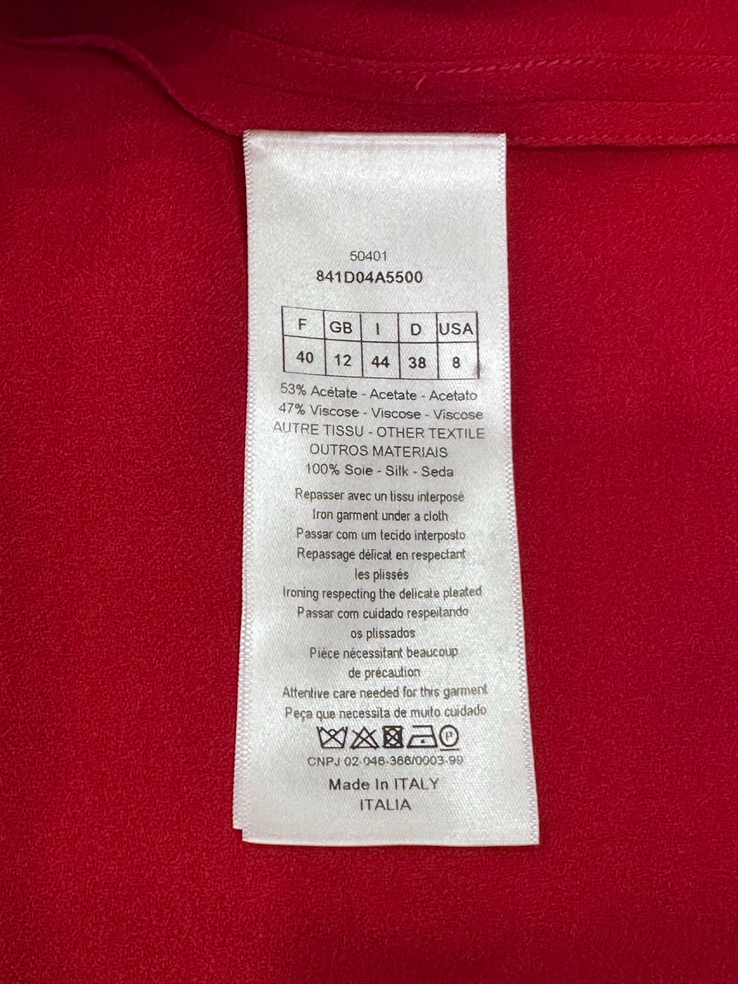 Dior - Other - Silk - Red - (40)