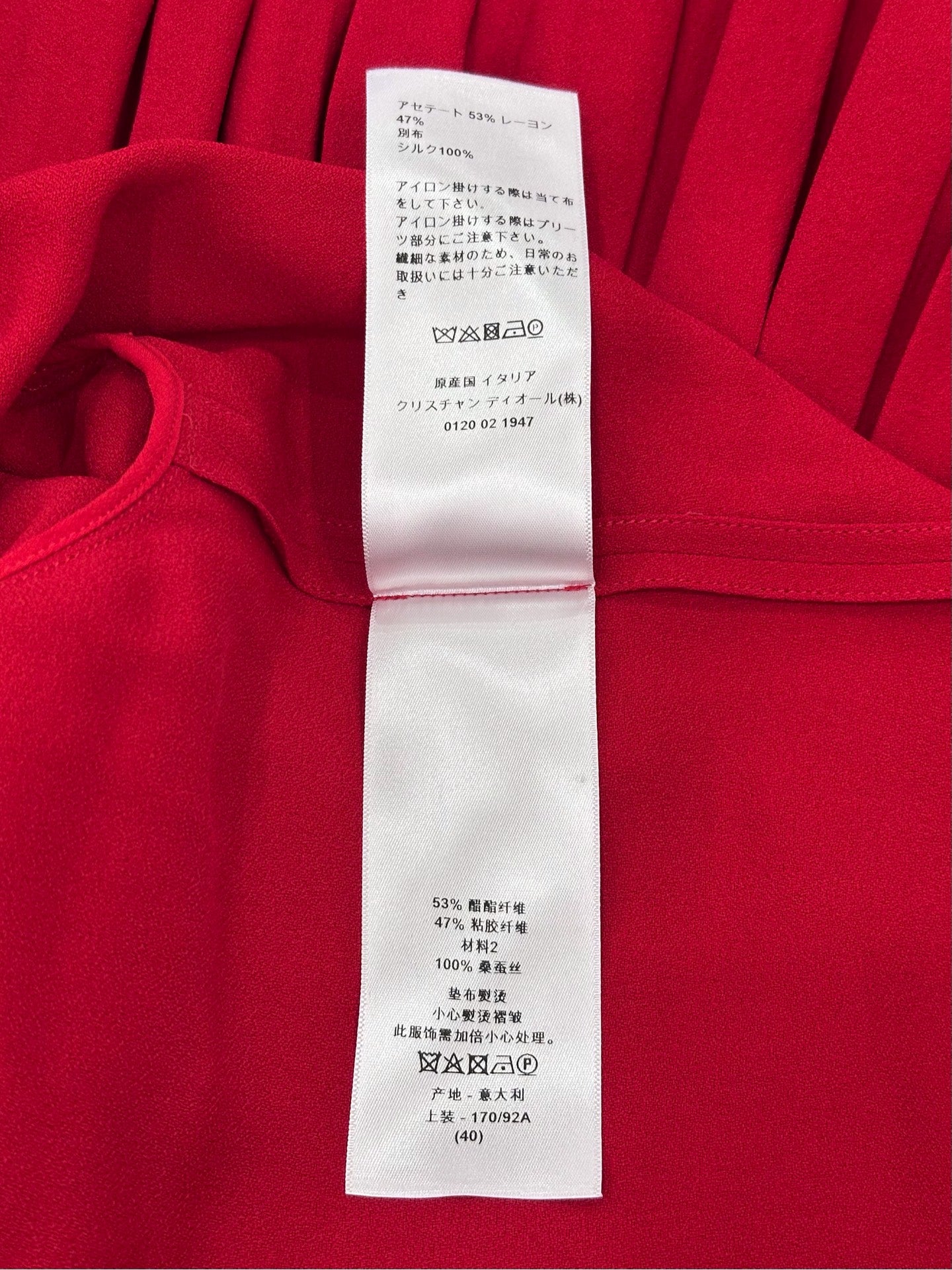 Dior - Other - Silk - Red - (40)