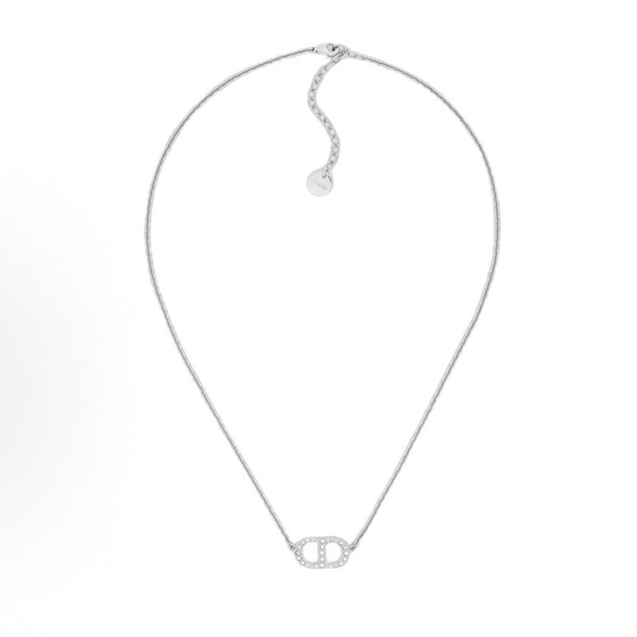 Dior - Other - Silver-tone metal with clear rhinestone embellishment - Silver