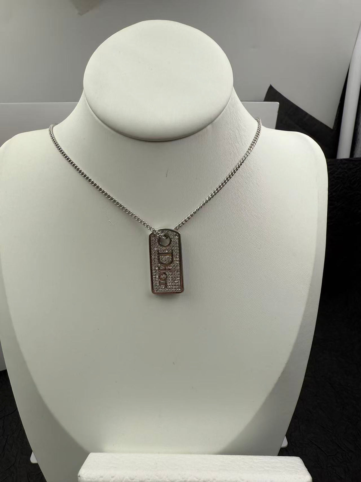 Dior - Other - Silver-tone metal with clear rhinestone embellishments - Silver