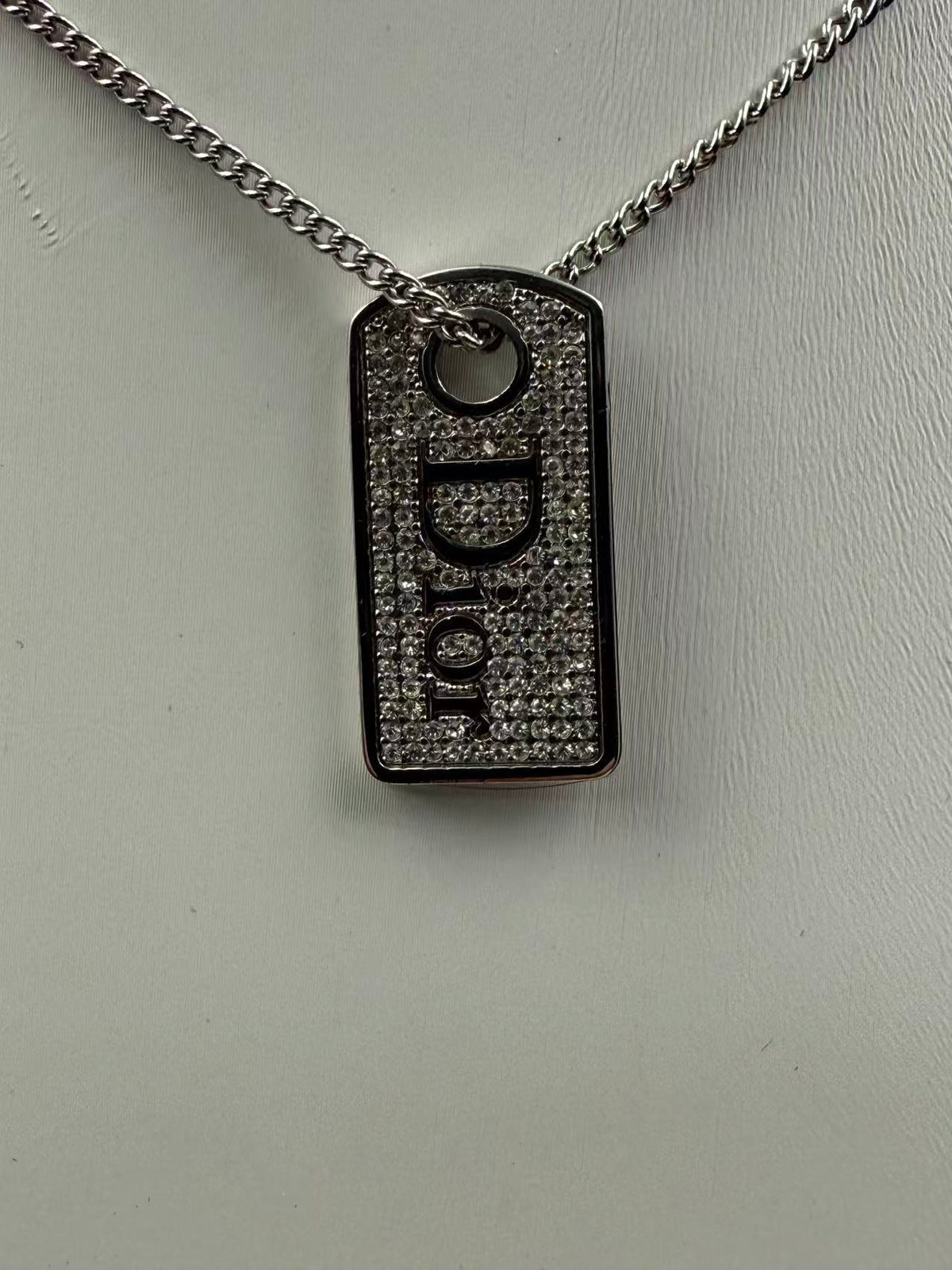 Dior - Other - Silver-tone metal with clear rhinestone embellishments - Silver