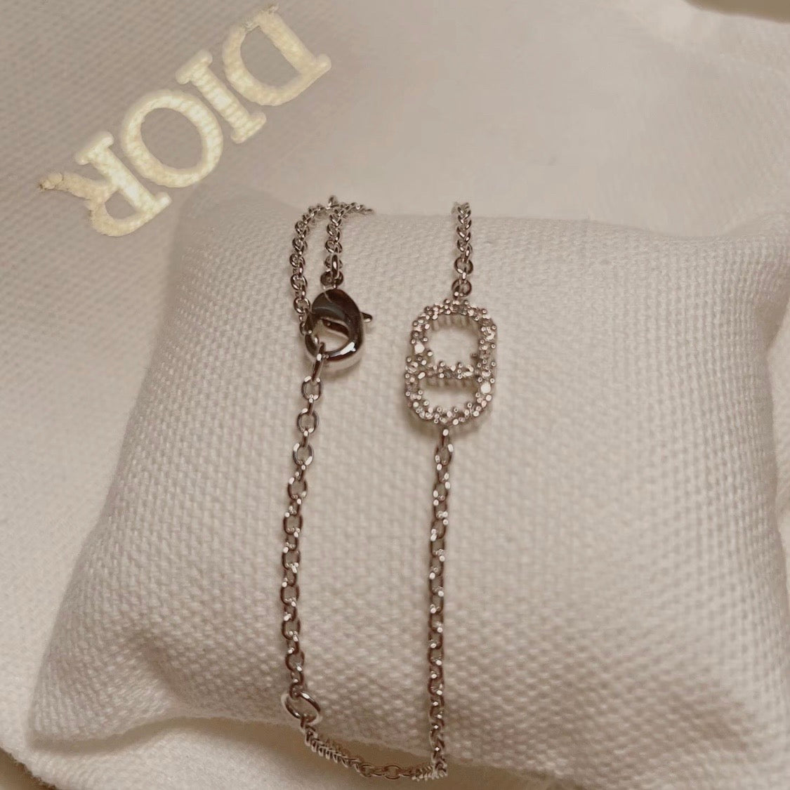 Dior - Other - Silver-tone metal with crystal embellishments - Silver