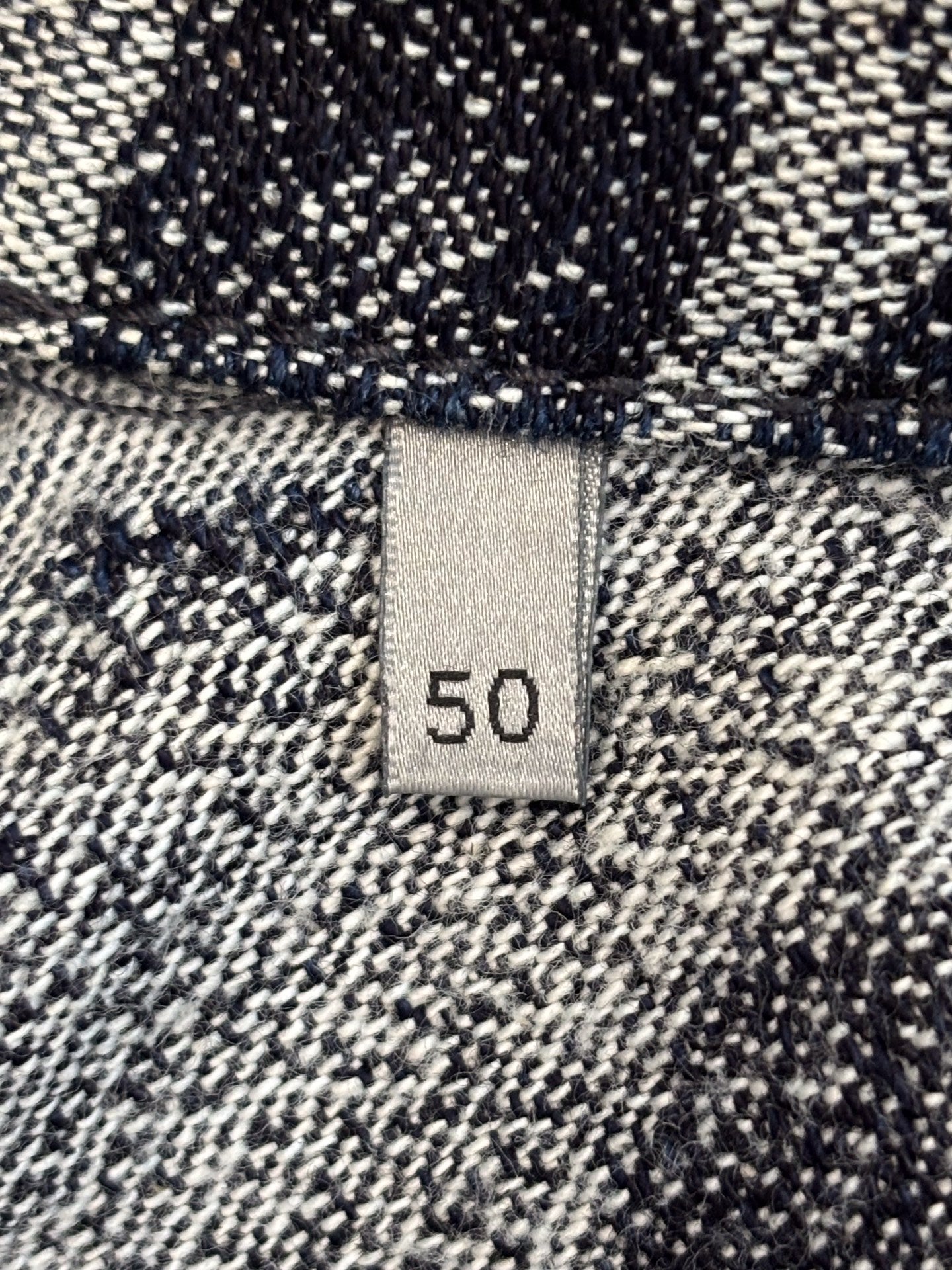 Dior - Peter Doig Collaboration Camouflage Logo Denim Jacket - Cotton denim with polyester embroidery - Black and Grey - (50)
