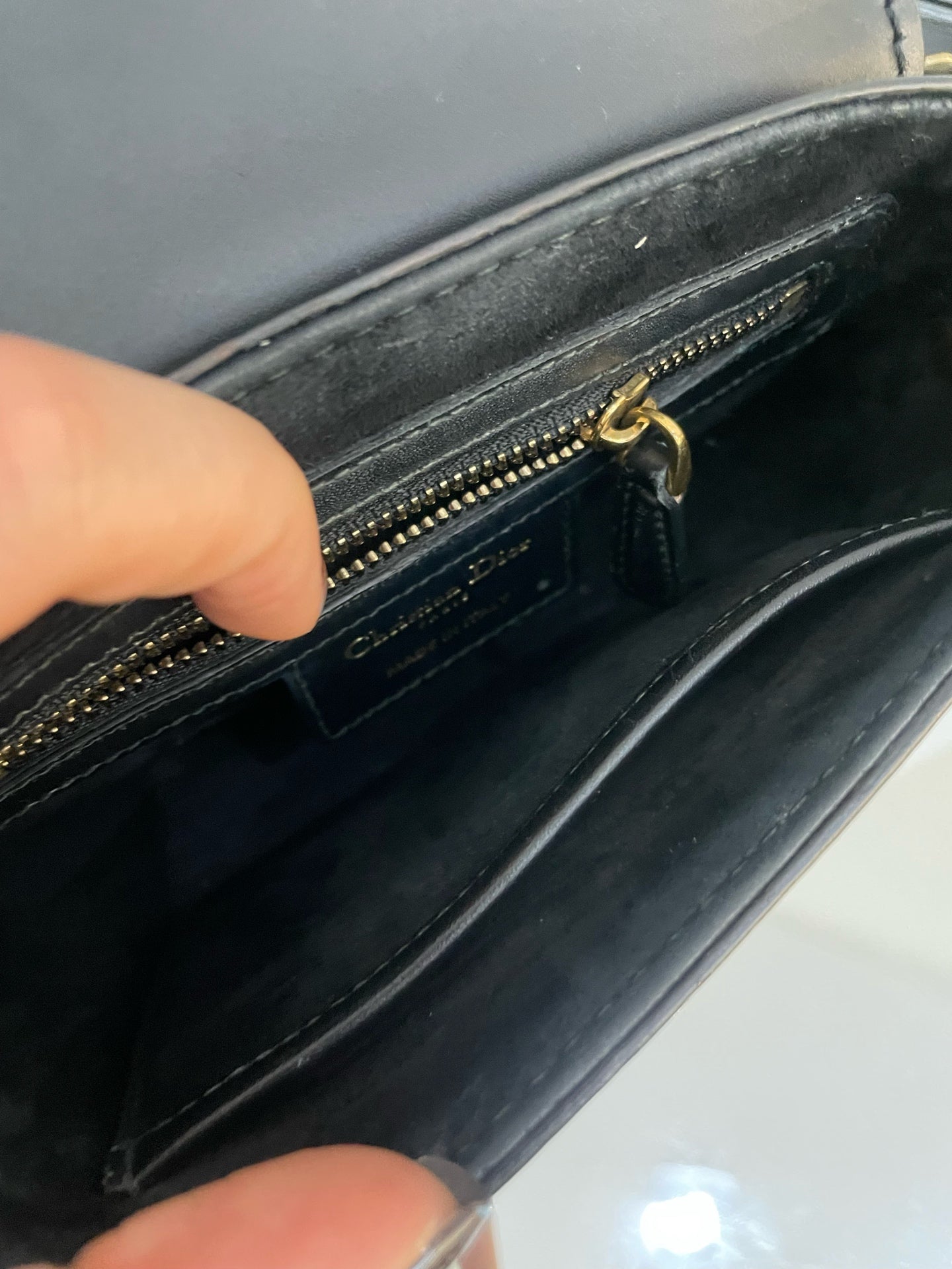 Dior - Piggy Saddle Bag - Leather - Black - (Small)